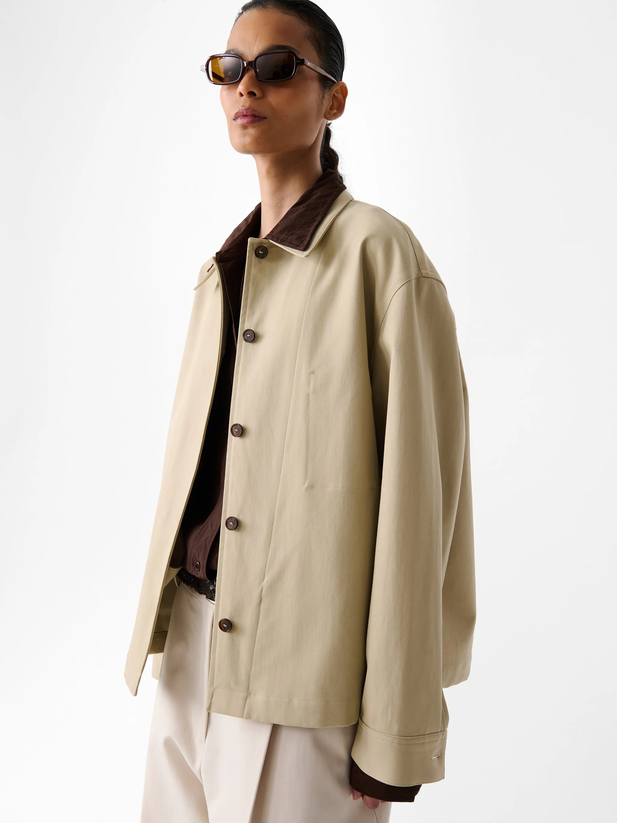 Harron Jacket in Sand sold by Studio Nicholson product image thumbnail 3