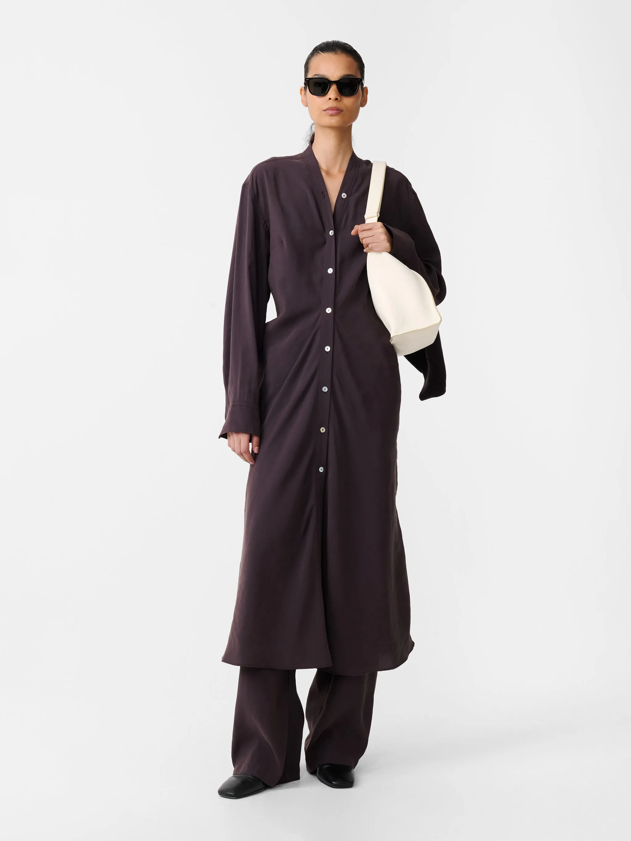 Fiore Dress in Yam sold by Studio Nicholson product image thumbnail 2