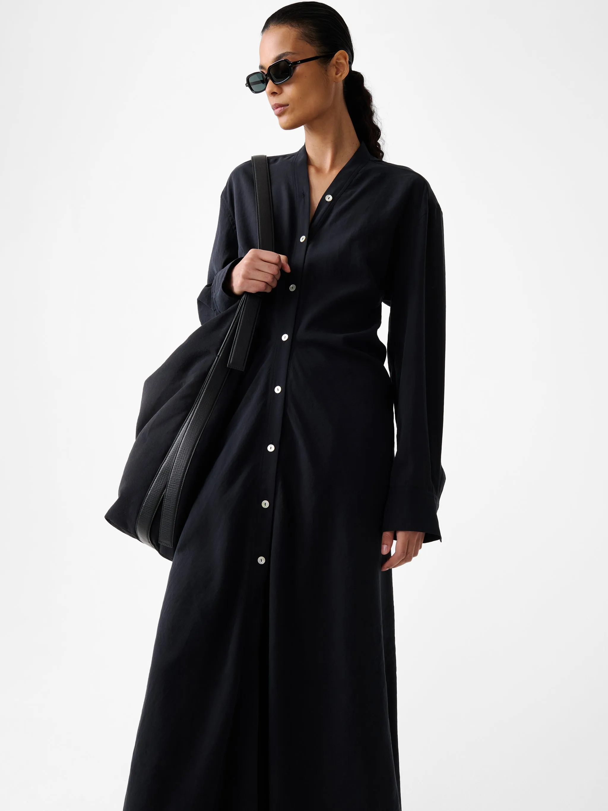 Fiore Dress in Darkest Navy sold by Studio Nicholson product image thumbnail 2