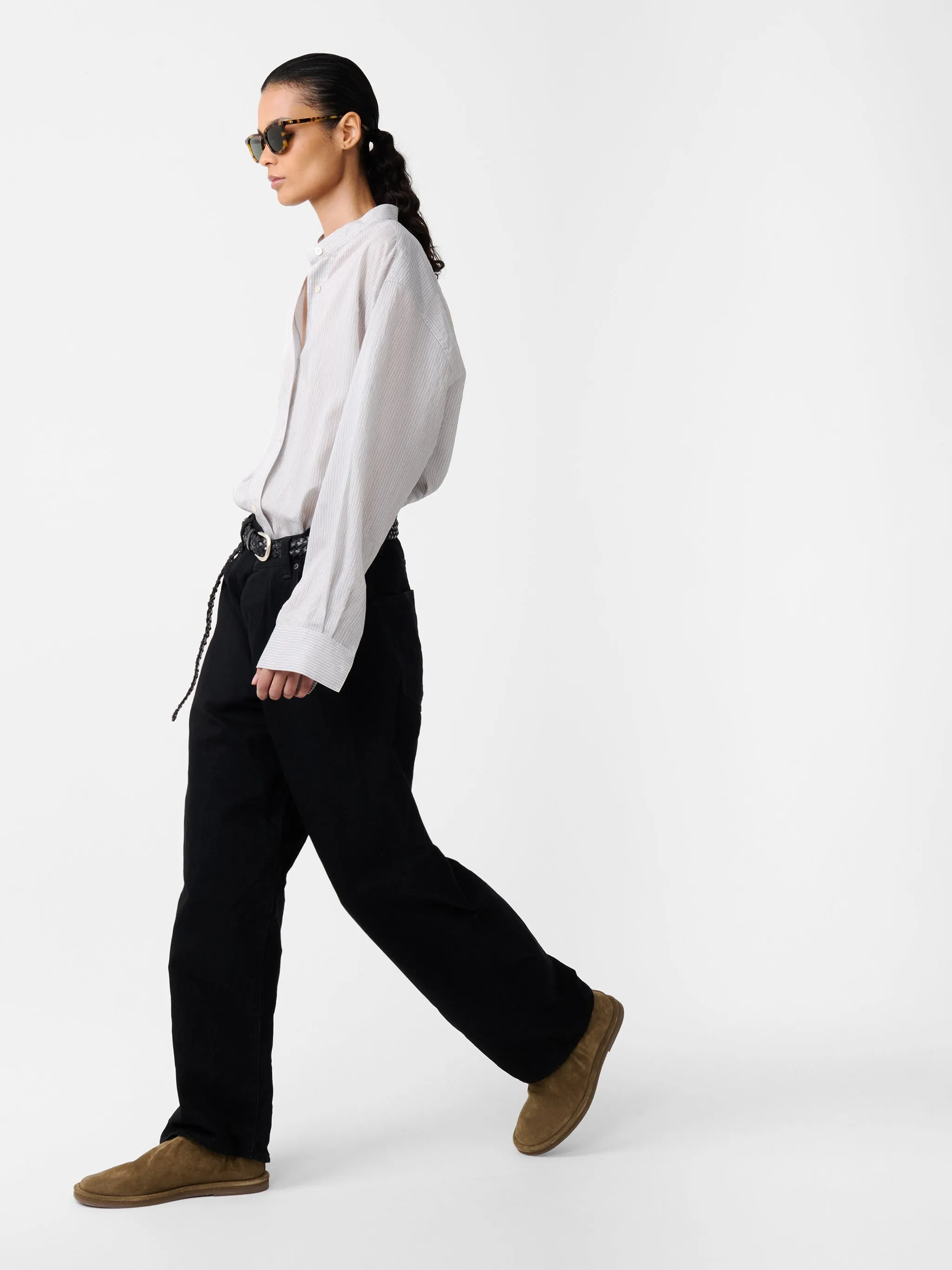 Dilys Shirt in Chalk Stripe sold by Studio Nicholson product image thumbnail 4