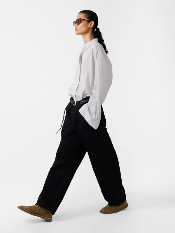 Dilys Shirt in Chalk Stripe made by Studio Nicholson