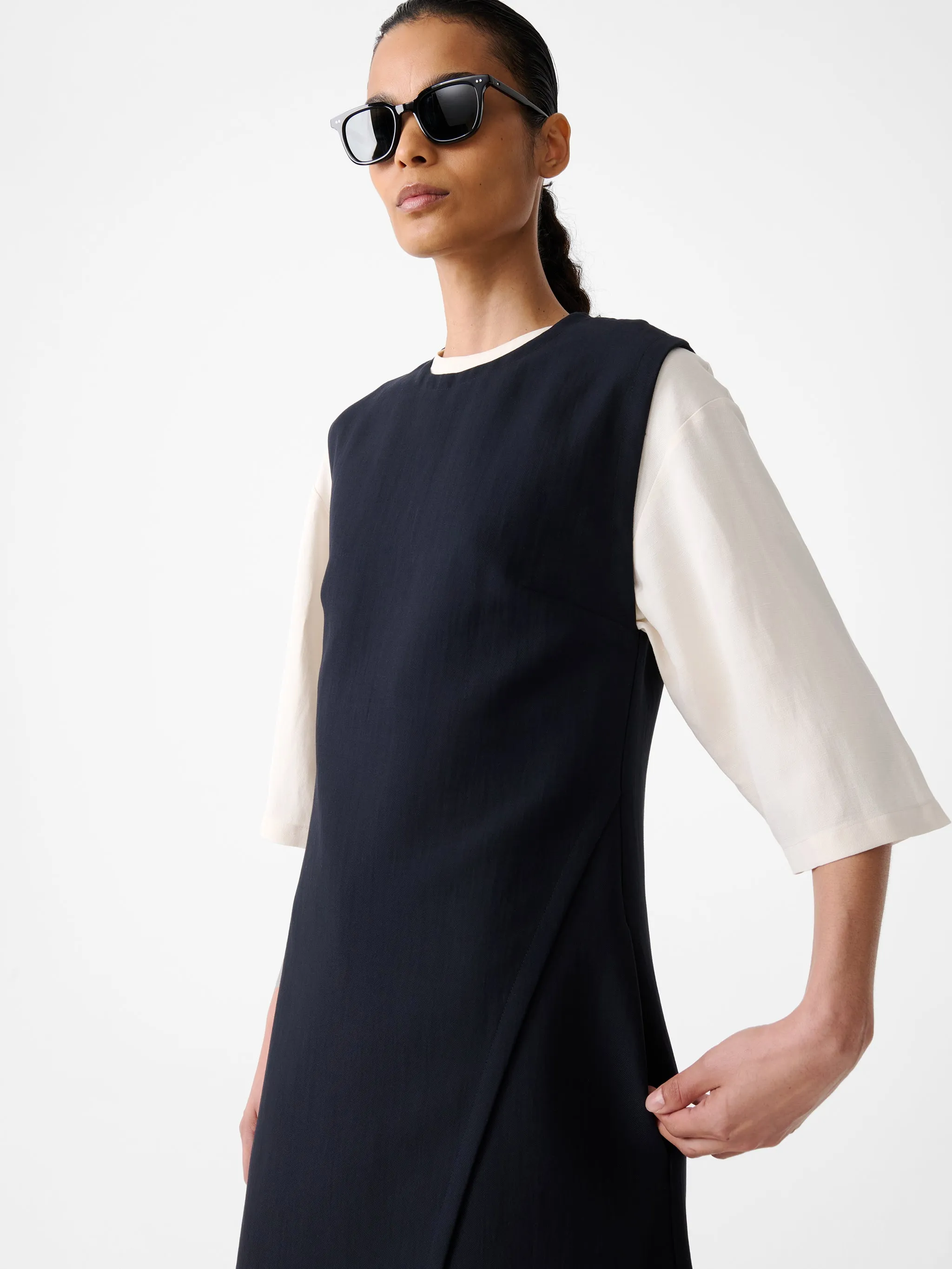 Corus Dress in Darkest Navy sold by Studio Nicholson product image thumbnail 4