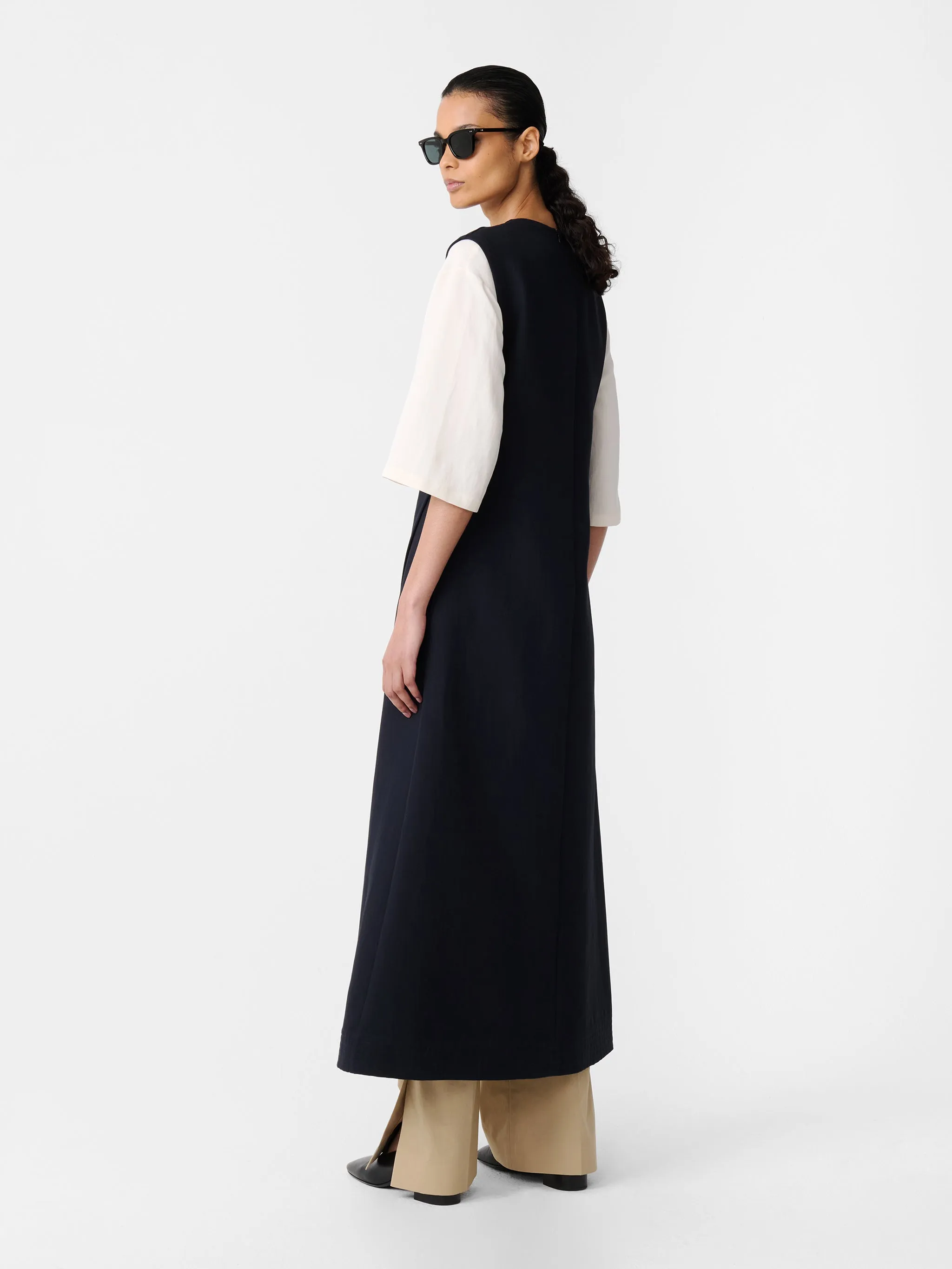 Corus Dress in Darkest Navy sold by Studio Nicholson product image thumbnail 3