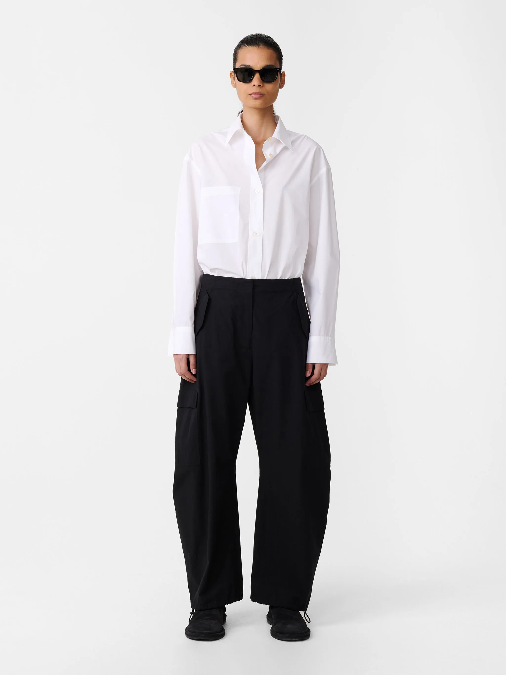 Clovis Pant in Washed Black sold by Studio Nicholson product image thumbnail 3