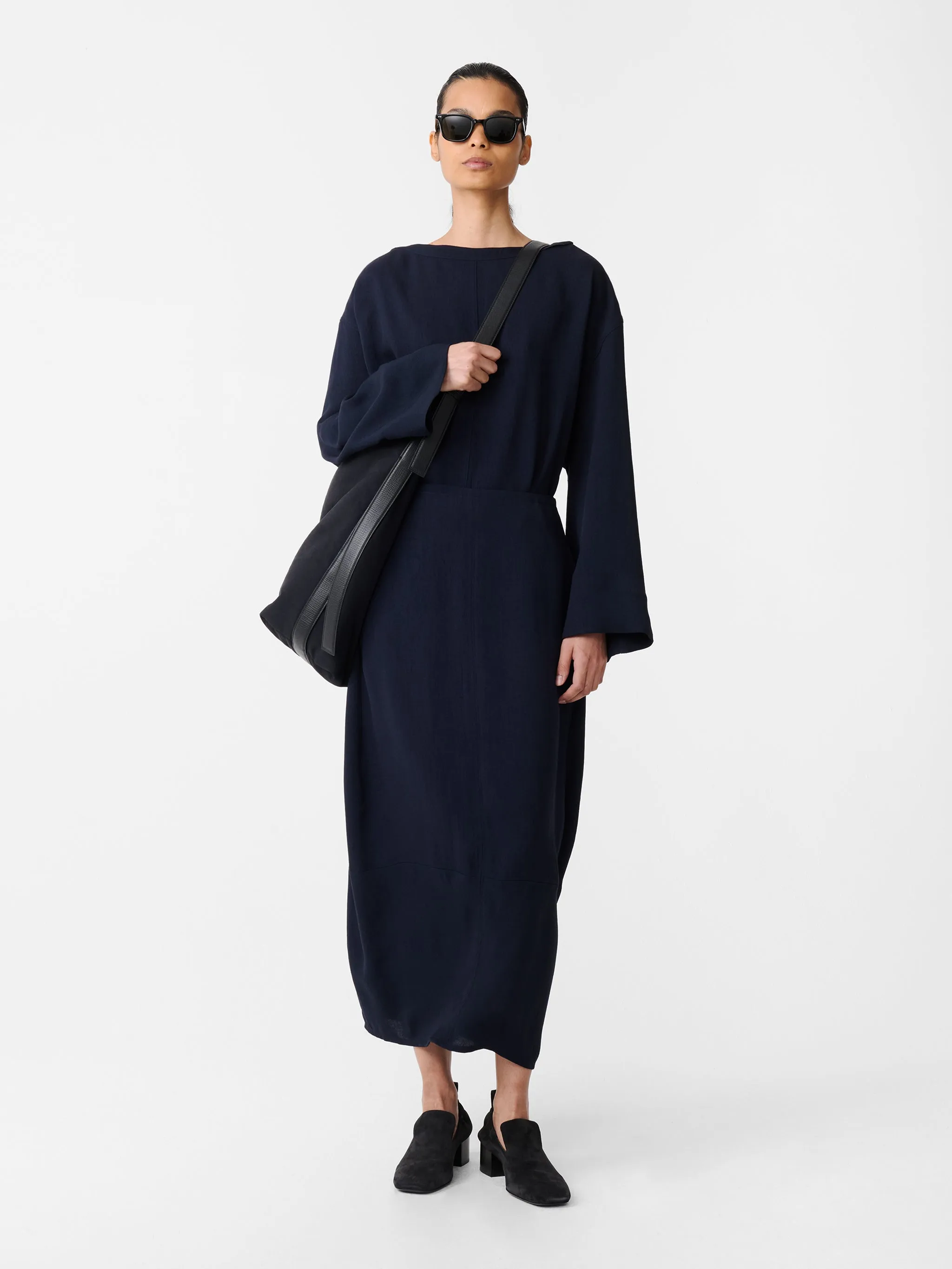Beni Skirt in Darkest Navy sold by Studio Nicholson product image thumbnail 4