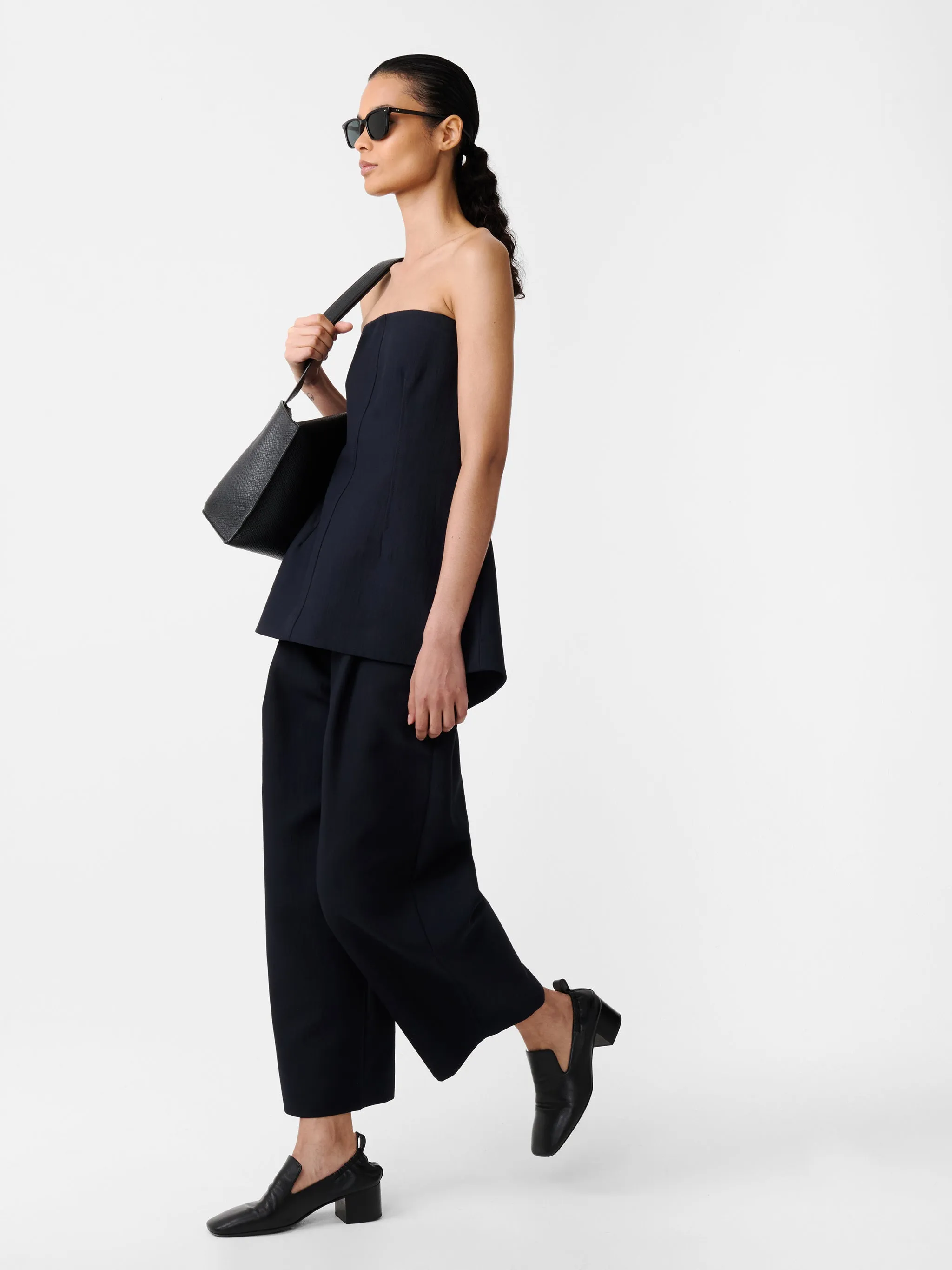 Arles Top in Darkest Navy sold by Studio Nicholson product image thumbnail 4