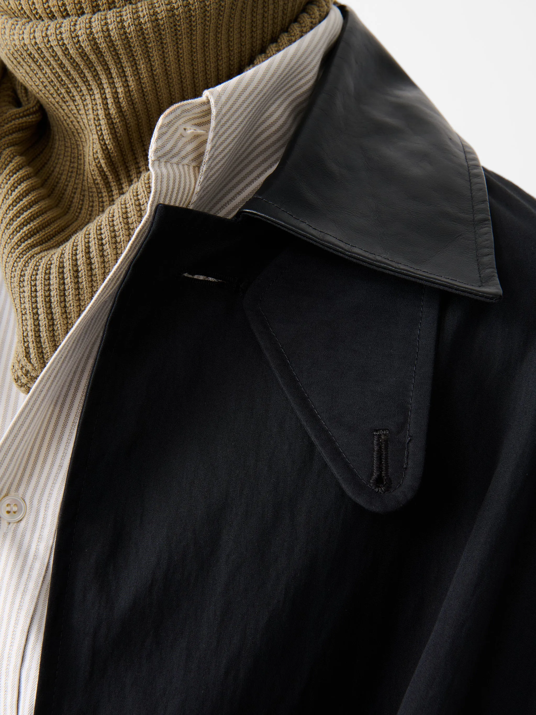 Isos Knit Scarf in Military Green sold by Studio Nicholson product image thumbnail 4