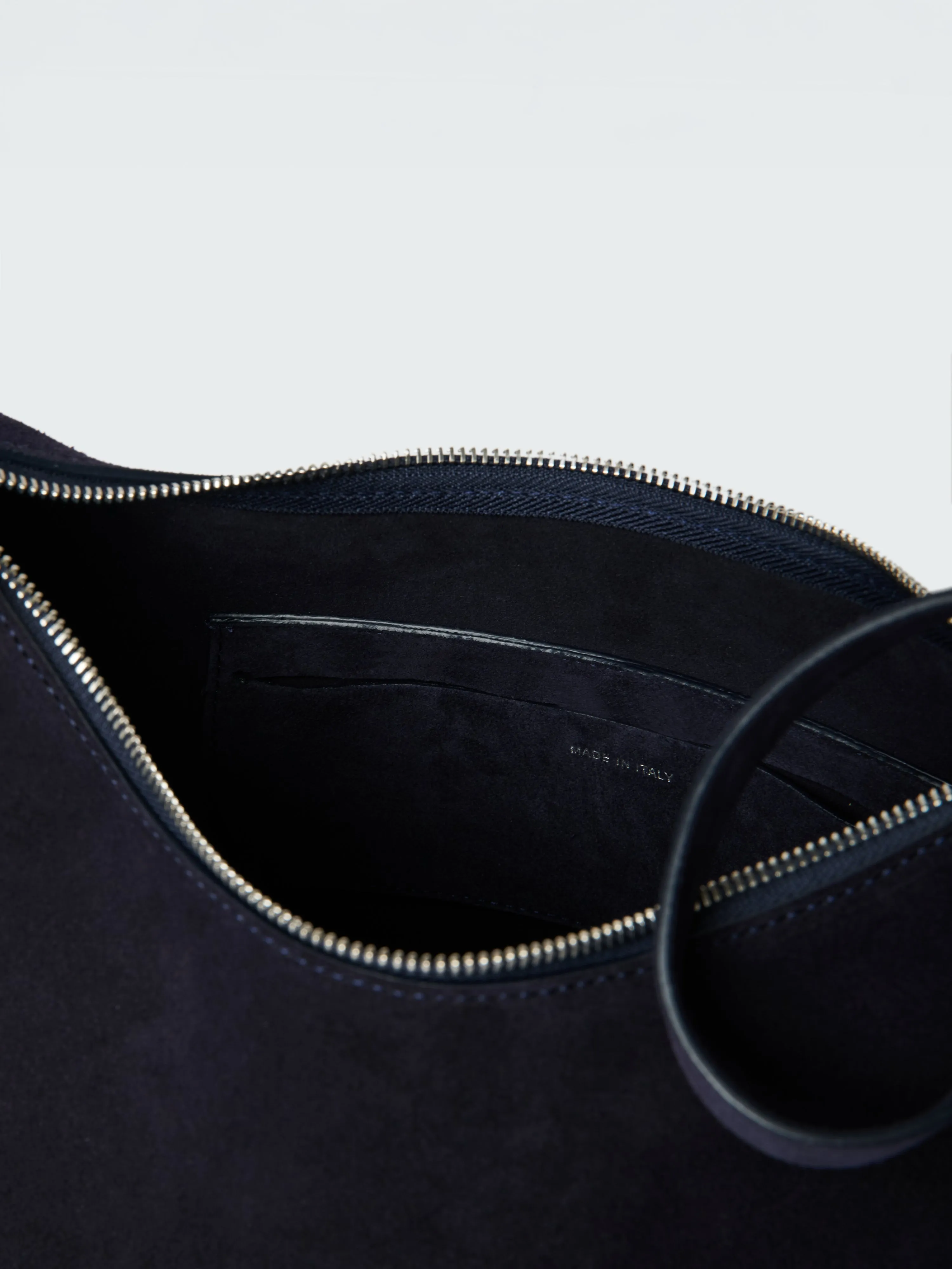 Hobo Type 1 Suede Bag in Darkest Navy sold by Studio Nicholson product image thumbnail 5
