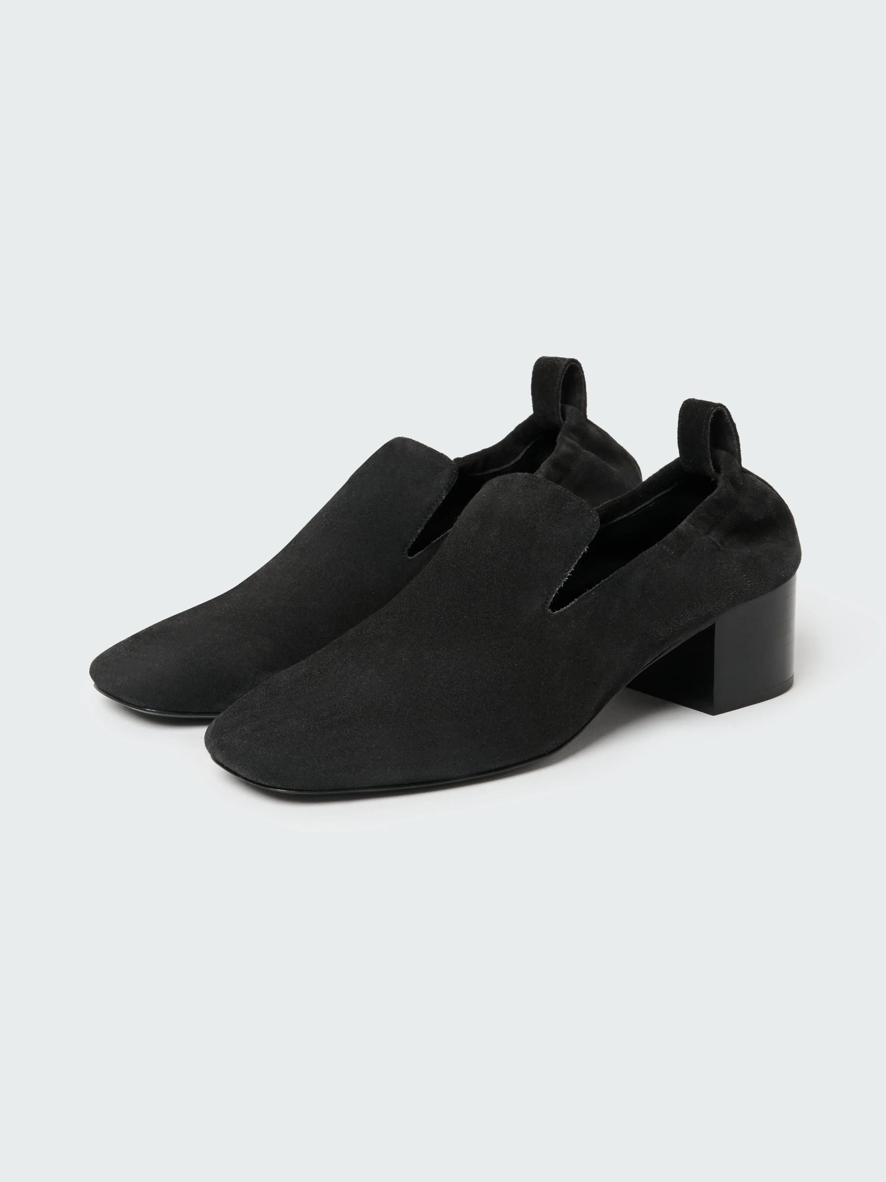 Moon Suede Shoe in Offblack sold by Studio Nicholson