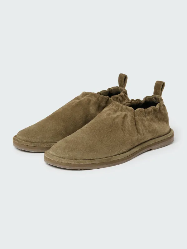 Women's Korine Suede Shoe in Taupe made by Studio Nicholson