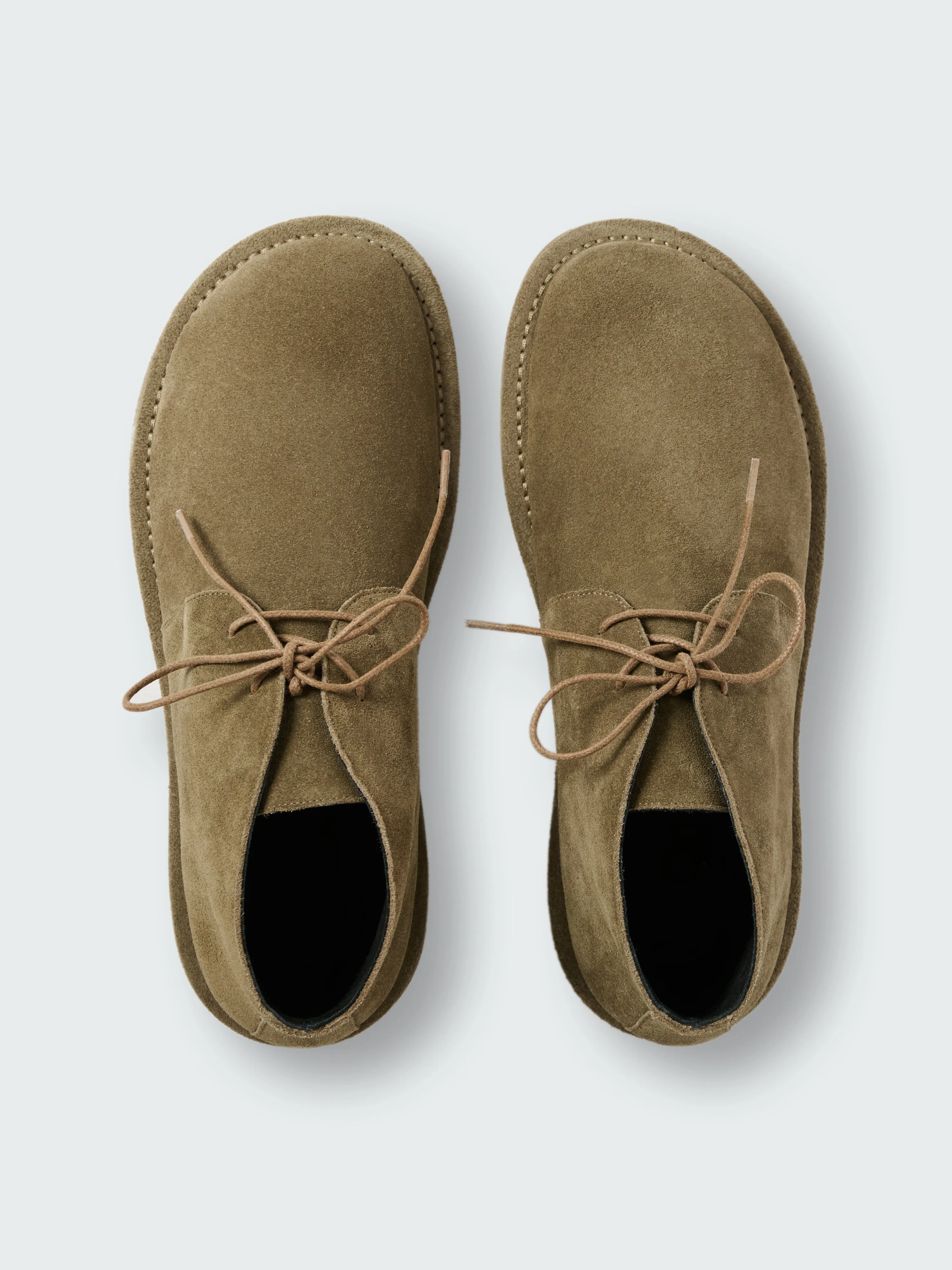 Men's Woodrow Suede Shoe in Taupe sold by Studio Nicholson product image thumbnail 3