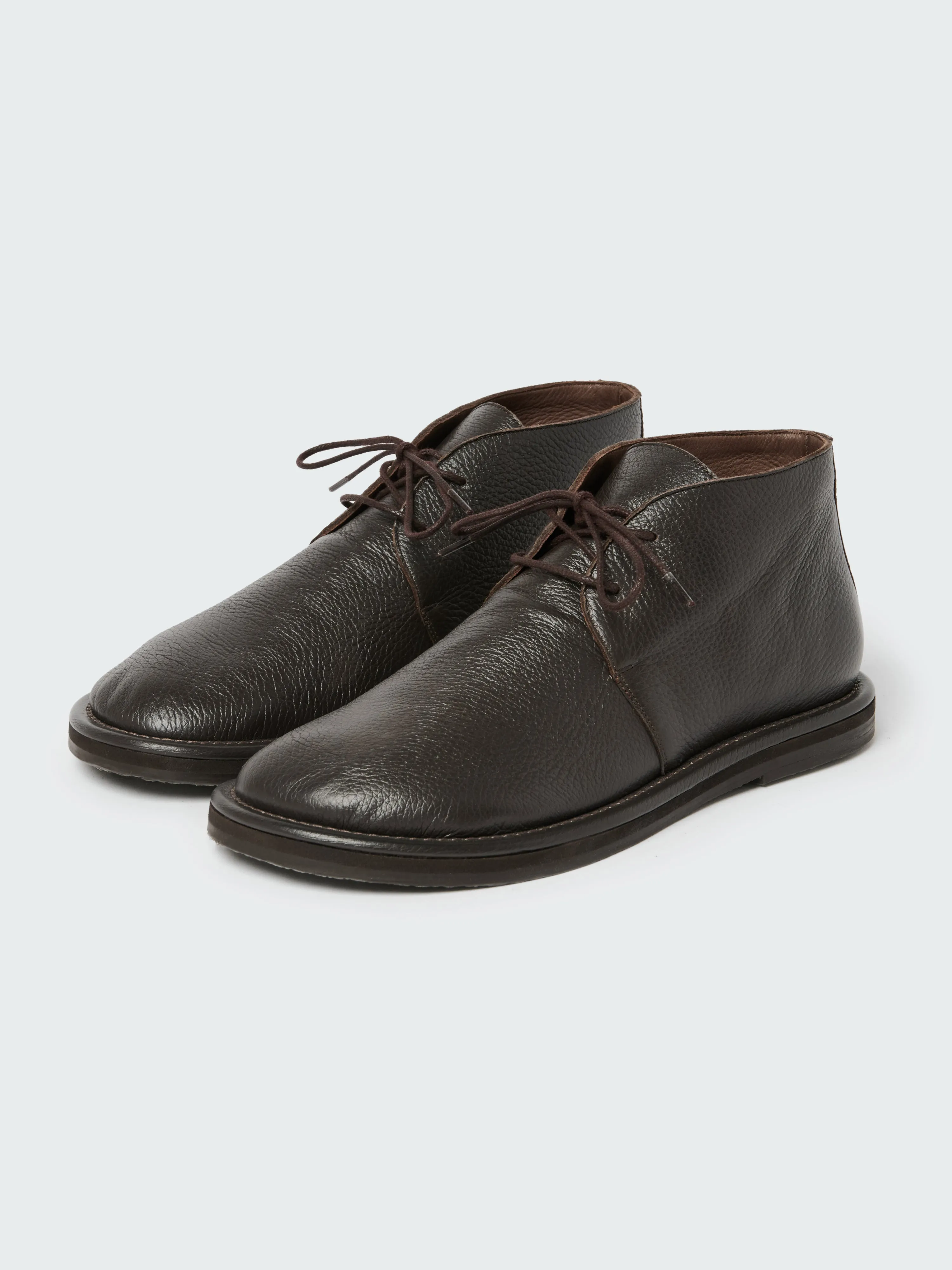 Men's Woodrow Shoe in Chocolate sold by Studio Nicholson