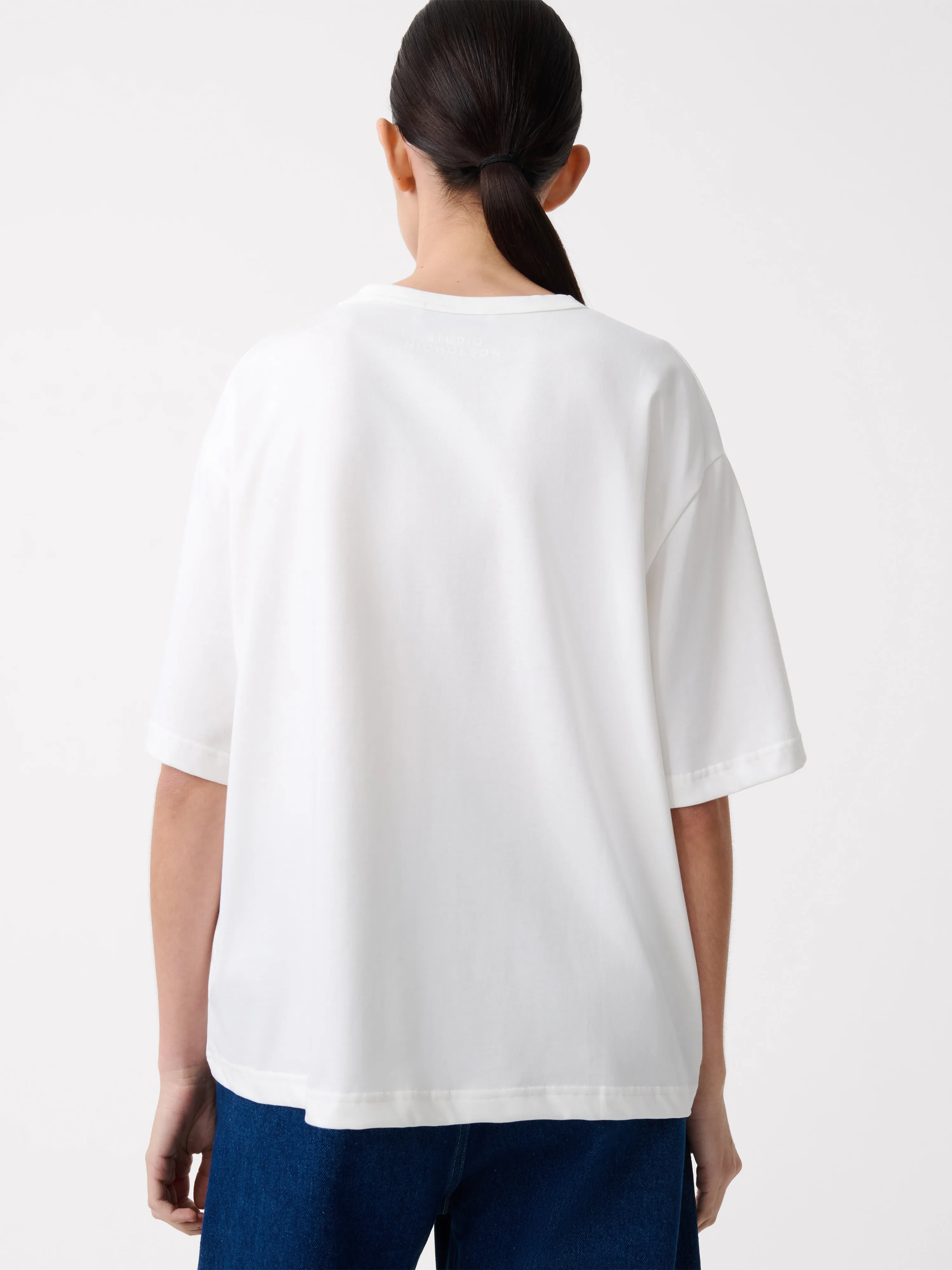 Lee T-Shirt in Optic White sold by Studio Nicholson product image thumbnail 5