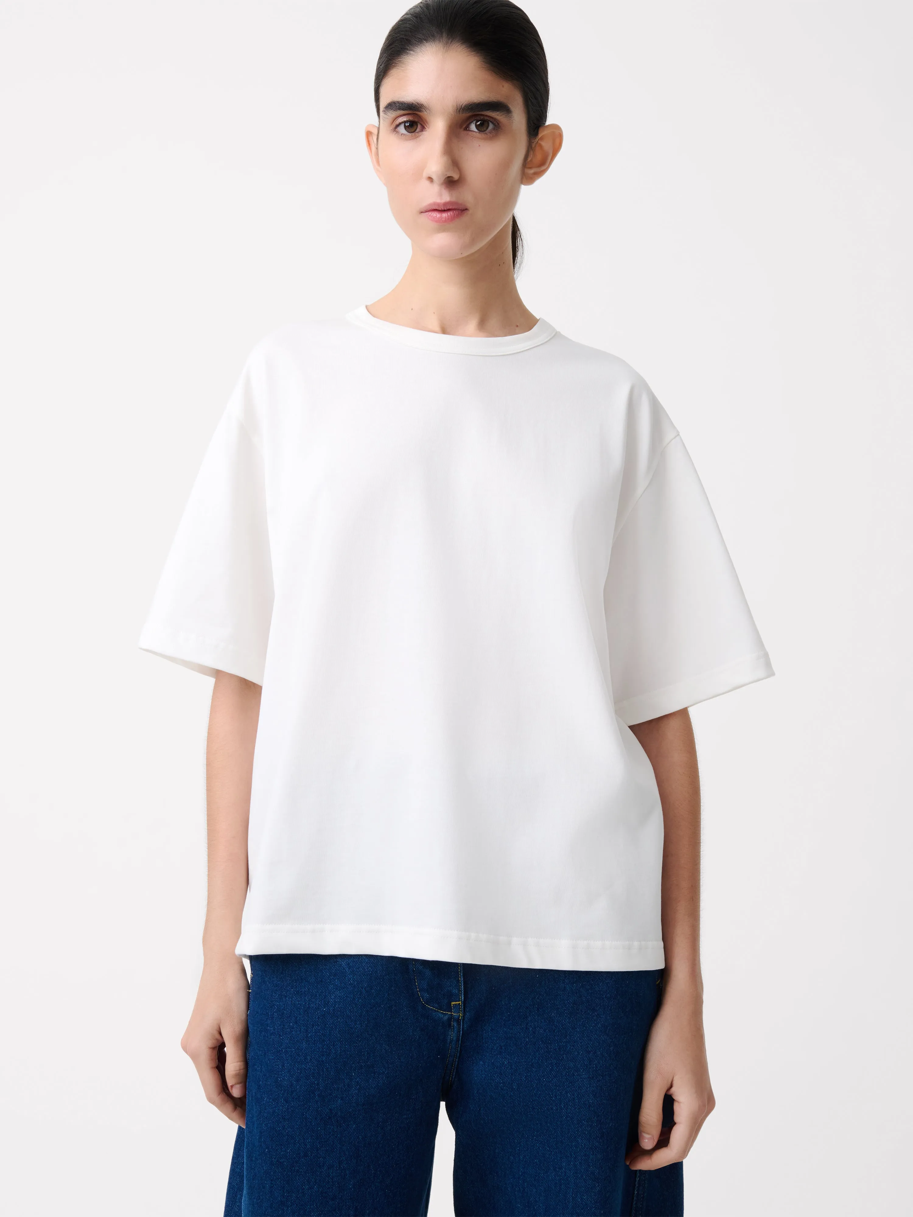 Lee T-Shirt in Optic White sold by Studio Nicholson product image thumbnail 4
