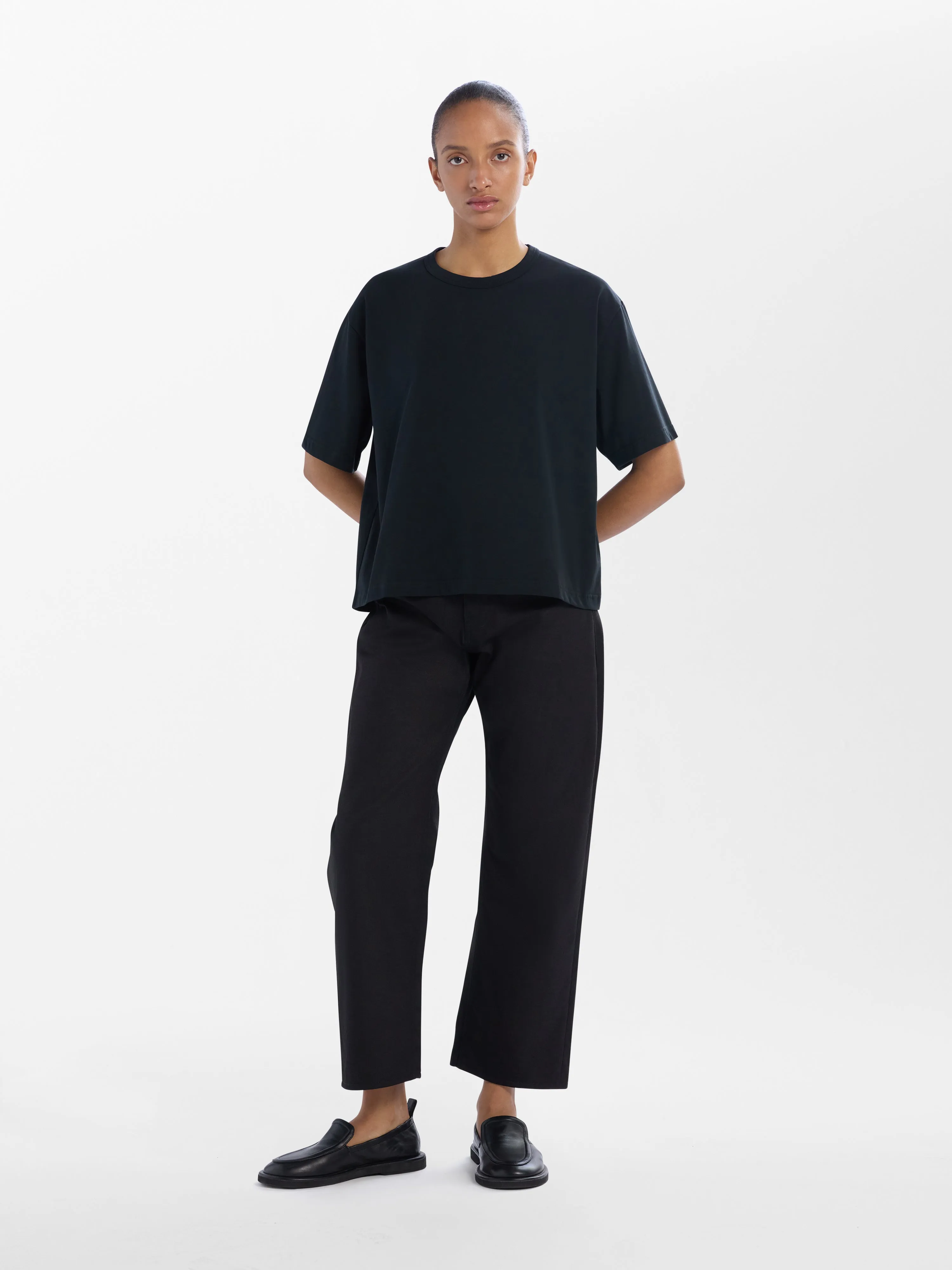 Lee T-Shirt in Black sold by Studio Nicholson product image thumbnail 4