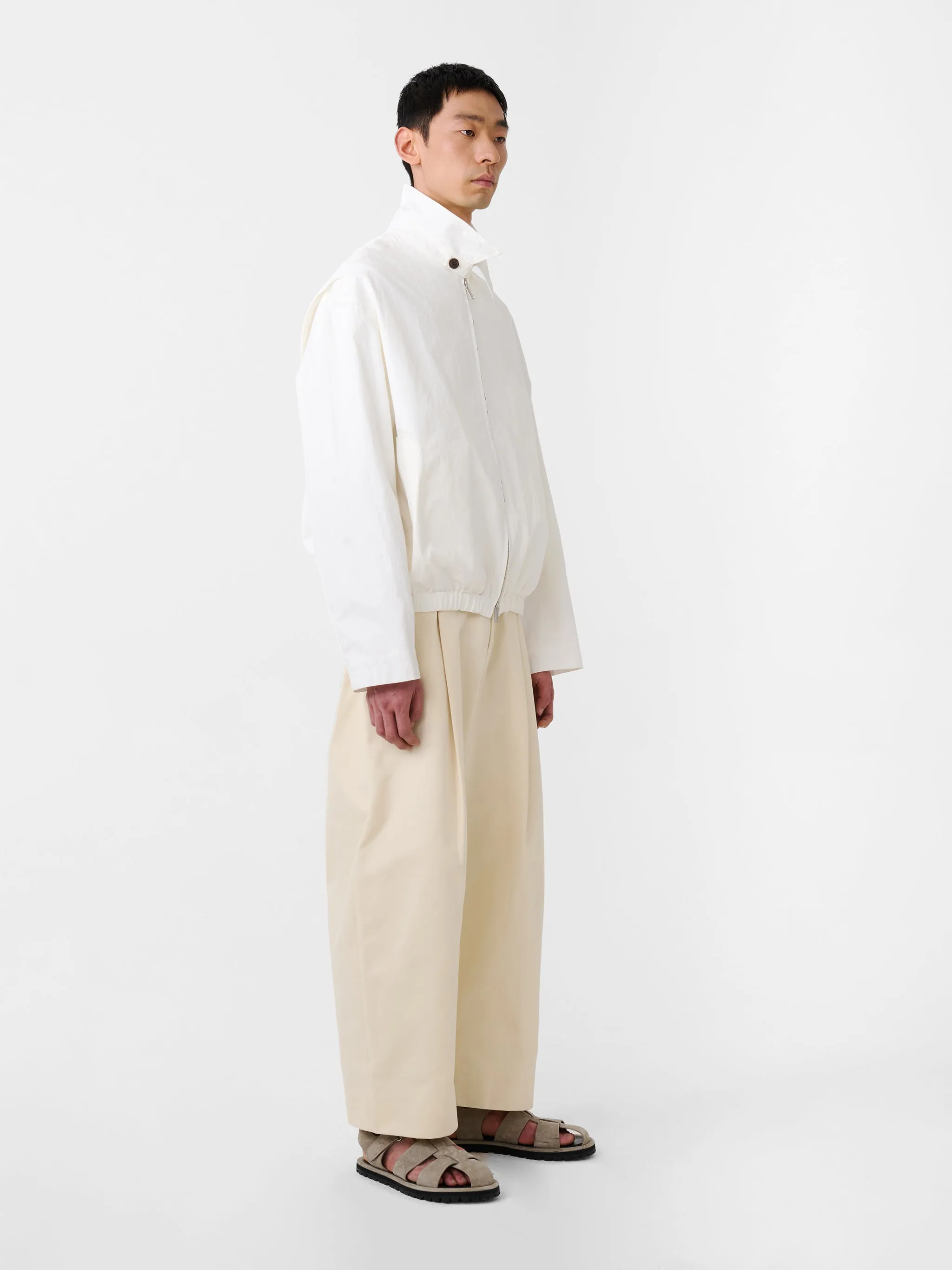 Sorte Pant in Cream sold by Studio Nicholson product image thumbnail 3