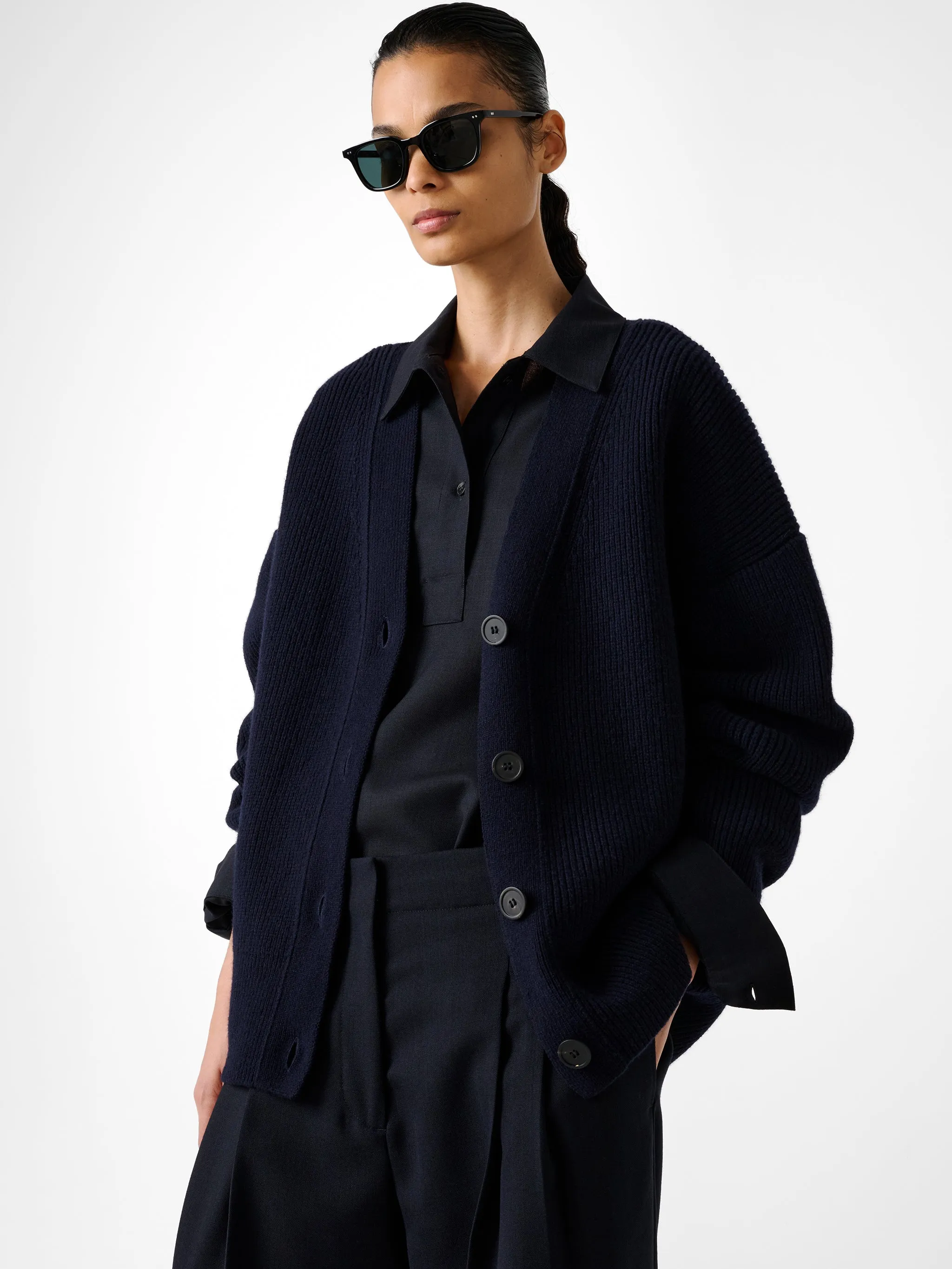 Whitt Knit in Darkest Navy sold by Studio Nicholson product image thumbnail 2