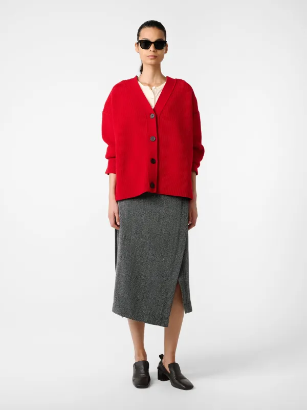 Whitt Knit in Crimson made by Studio Nicholson