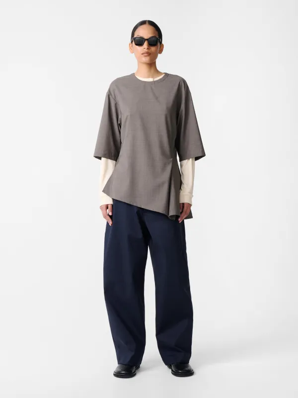 Vichy Top in Melange sold by Studio Nicholson