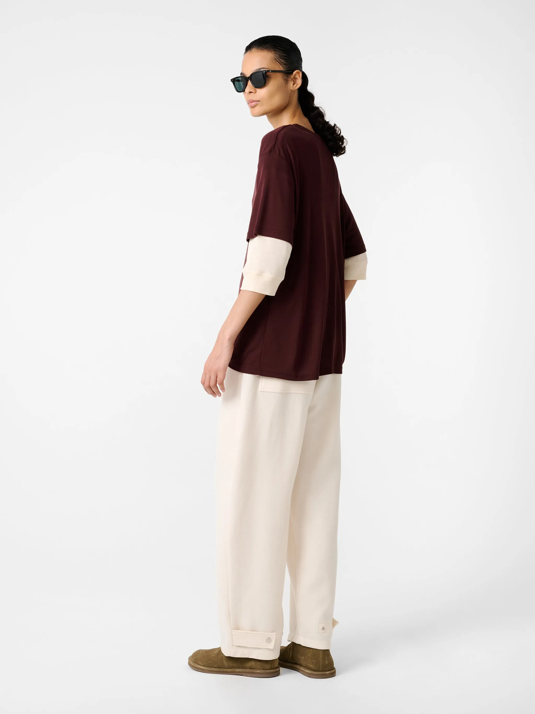 Rond T-Shirt in Rouge sold by Studio Nicholson product image thumbnail 3