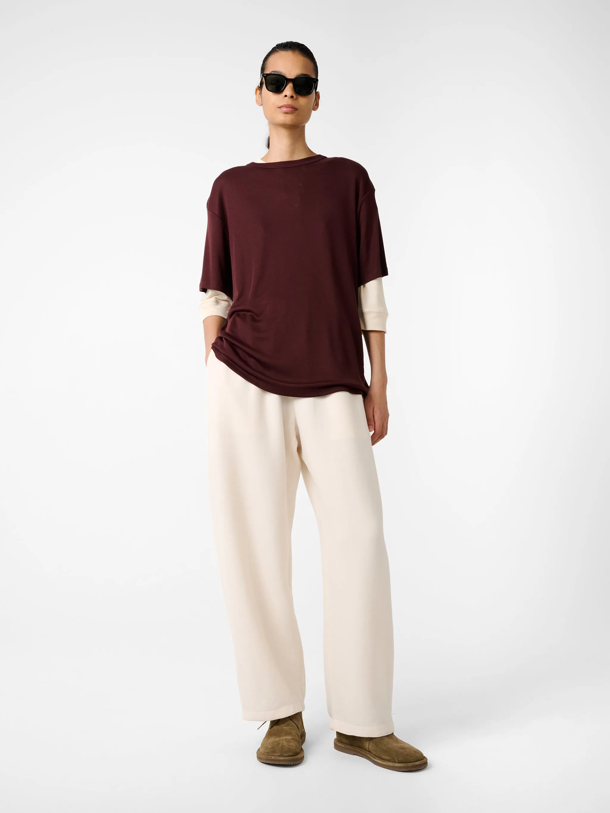 Rond T-Shirt in Rouge sold by Studio Nicholson product image thumbnail 4