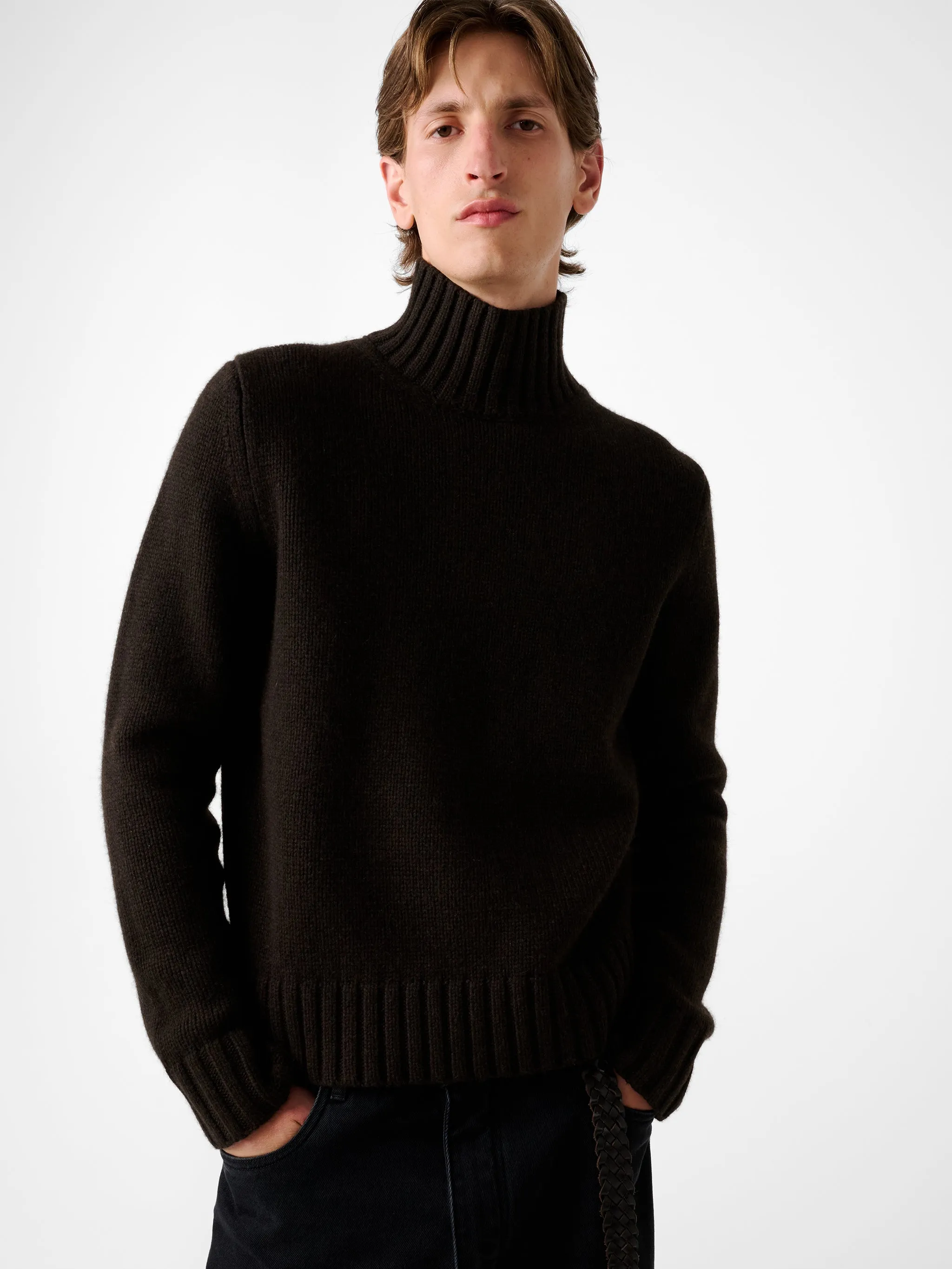 Loris Knit in Espresso Brown sold by Studio Nicholson product image thumbnail 2