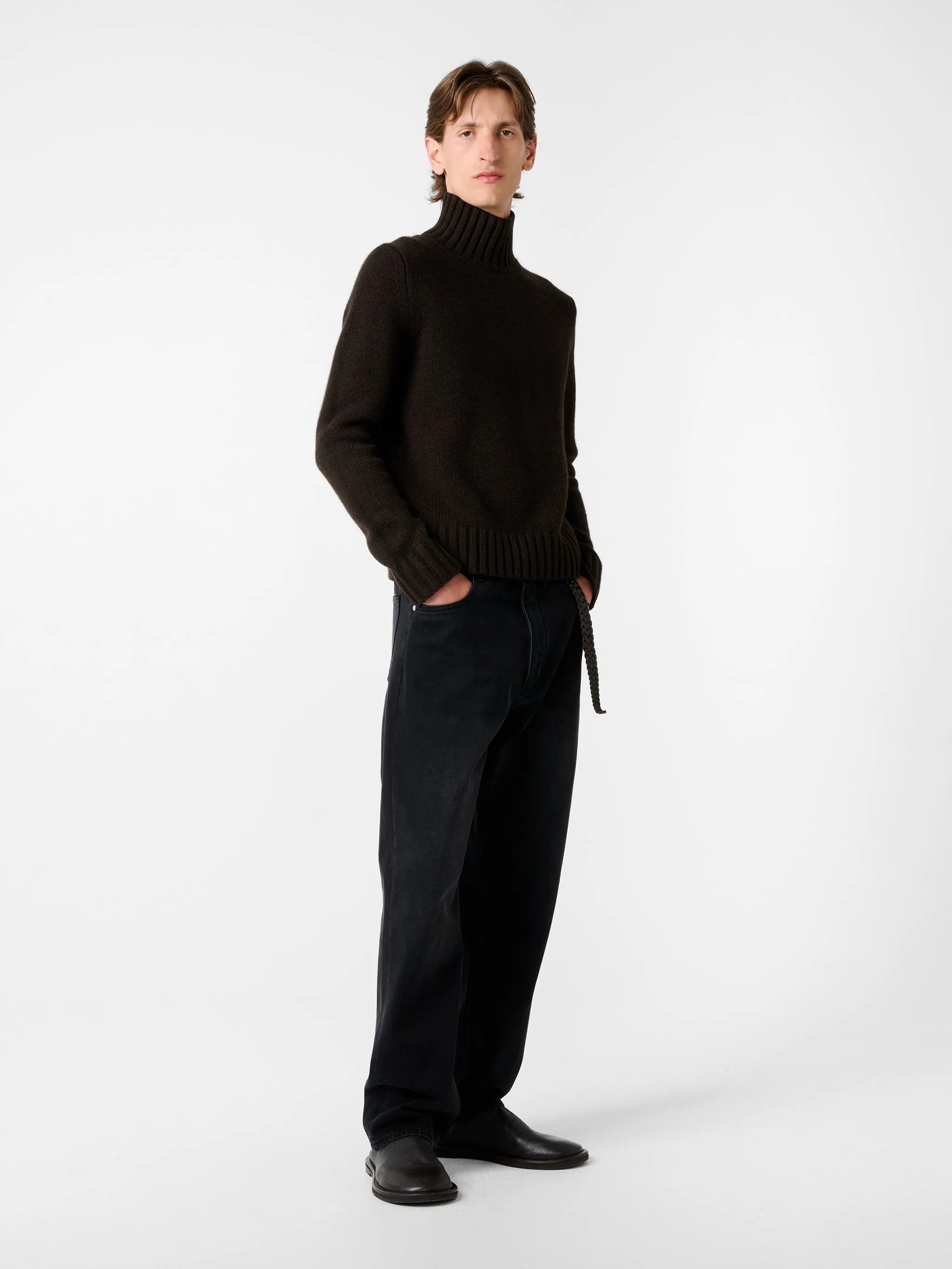Loris Knit in Espresso Brown sold by Studio Nicholson product image thumbnail 5