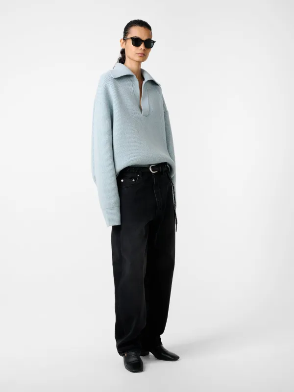 Nash Knit in Mist made by Studio Nicholson