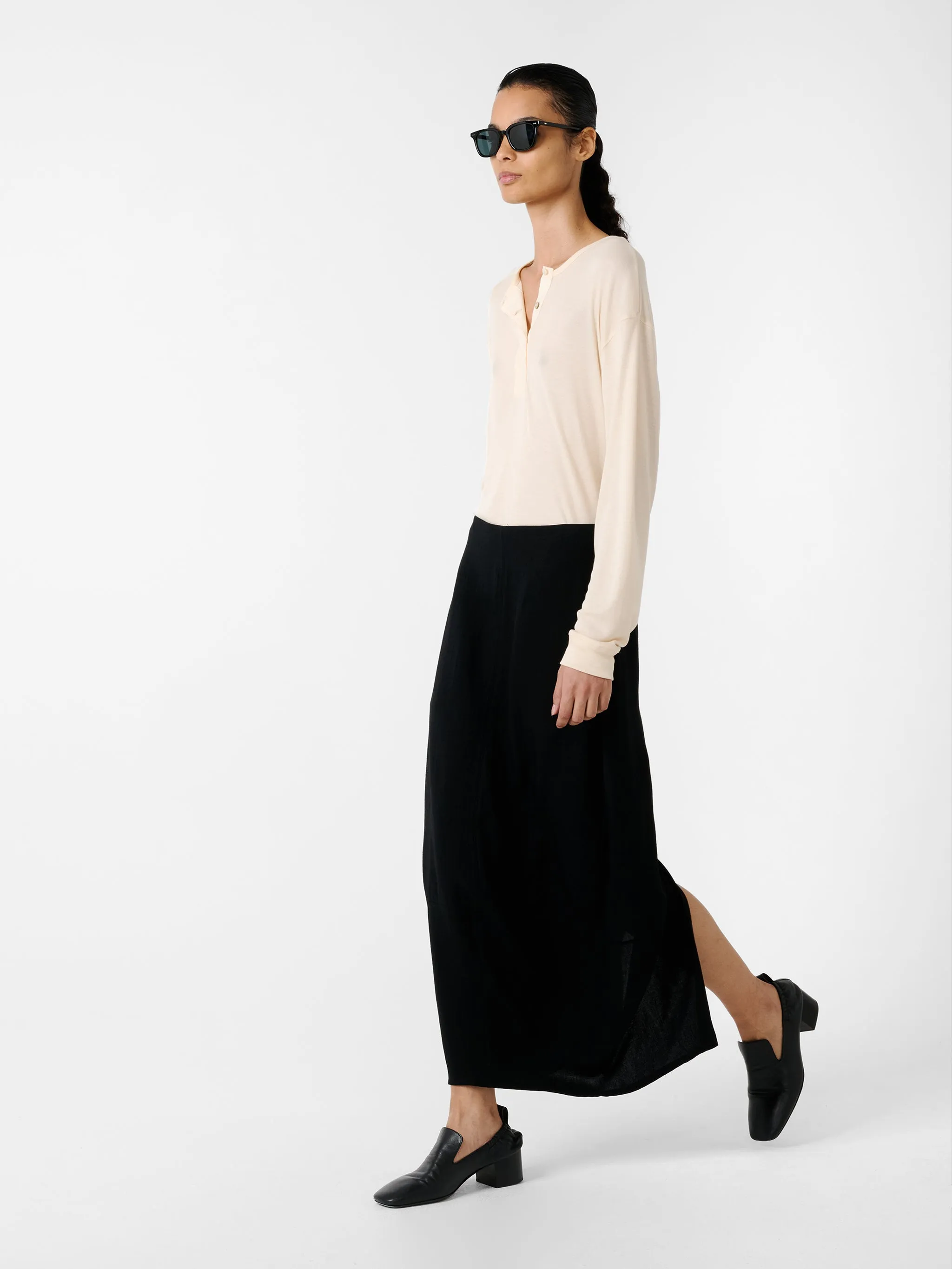 Beni Skirt in Black sold by Studio Nicholson