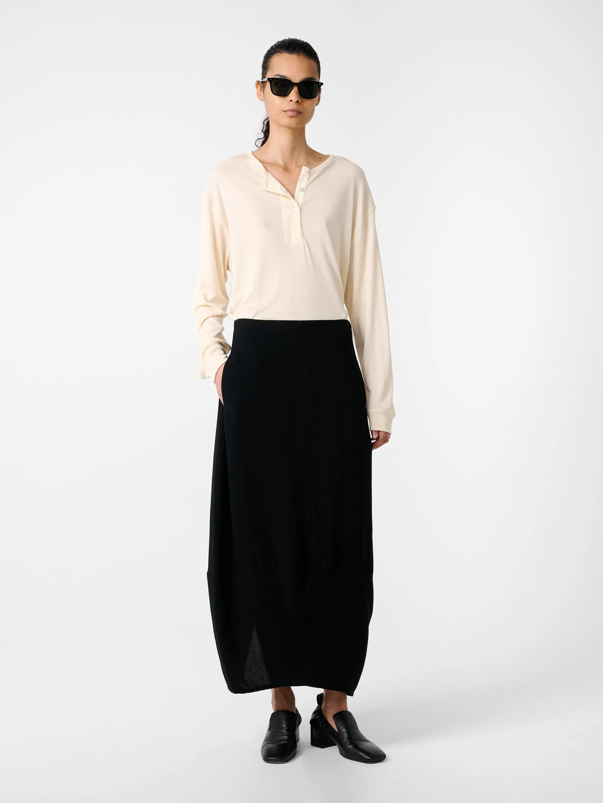 Beni Skirt in Black sold by Studio Nicholson product image thumbnail 2