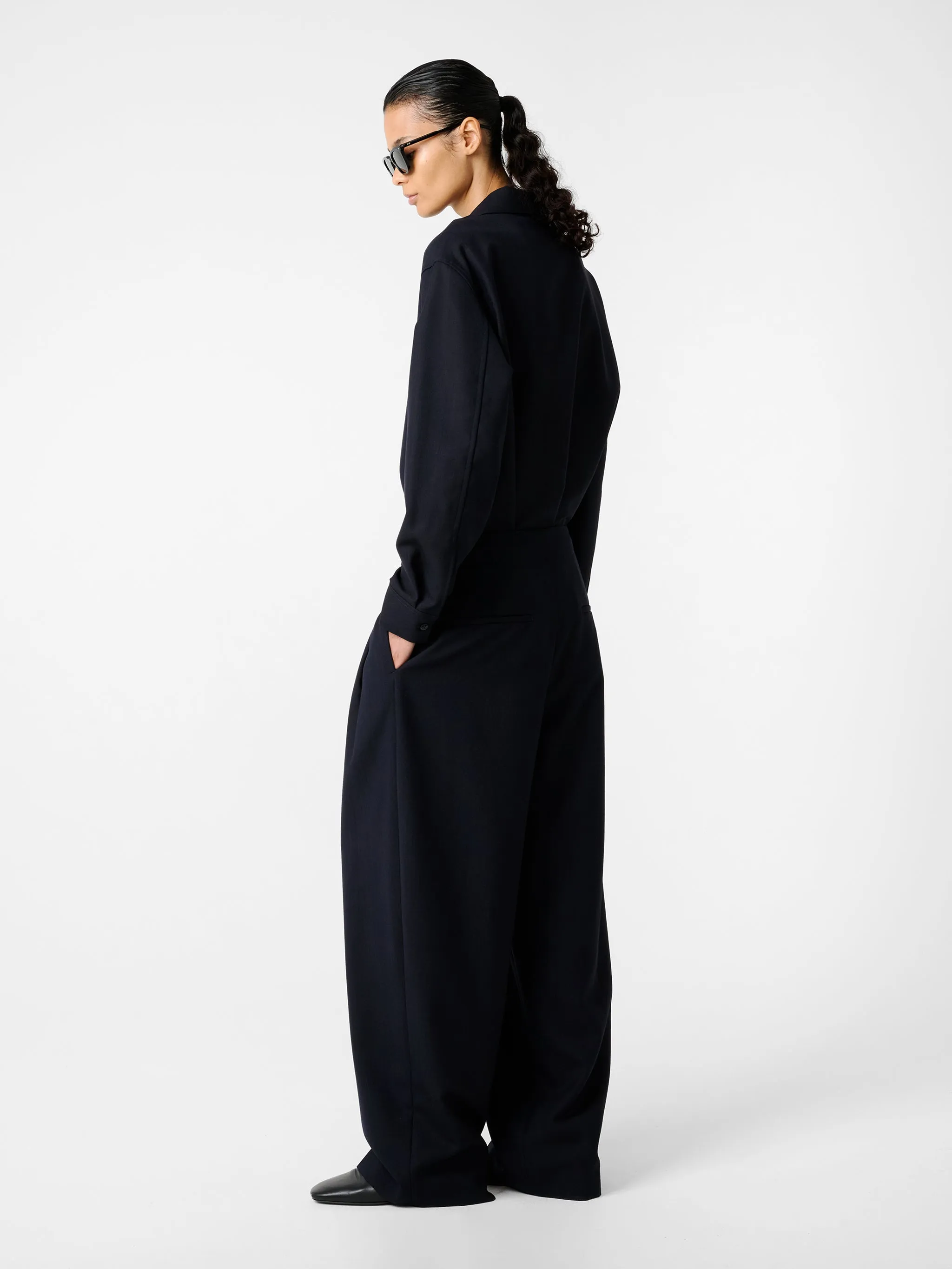 Lira Pant in Darkest Navy sold by Studio Nicholson product image thumbnail 2