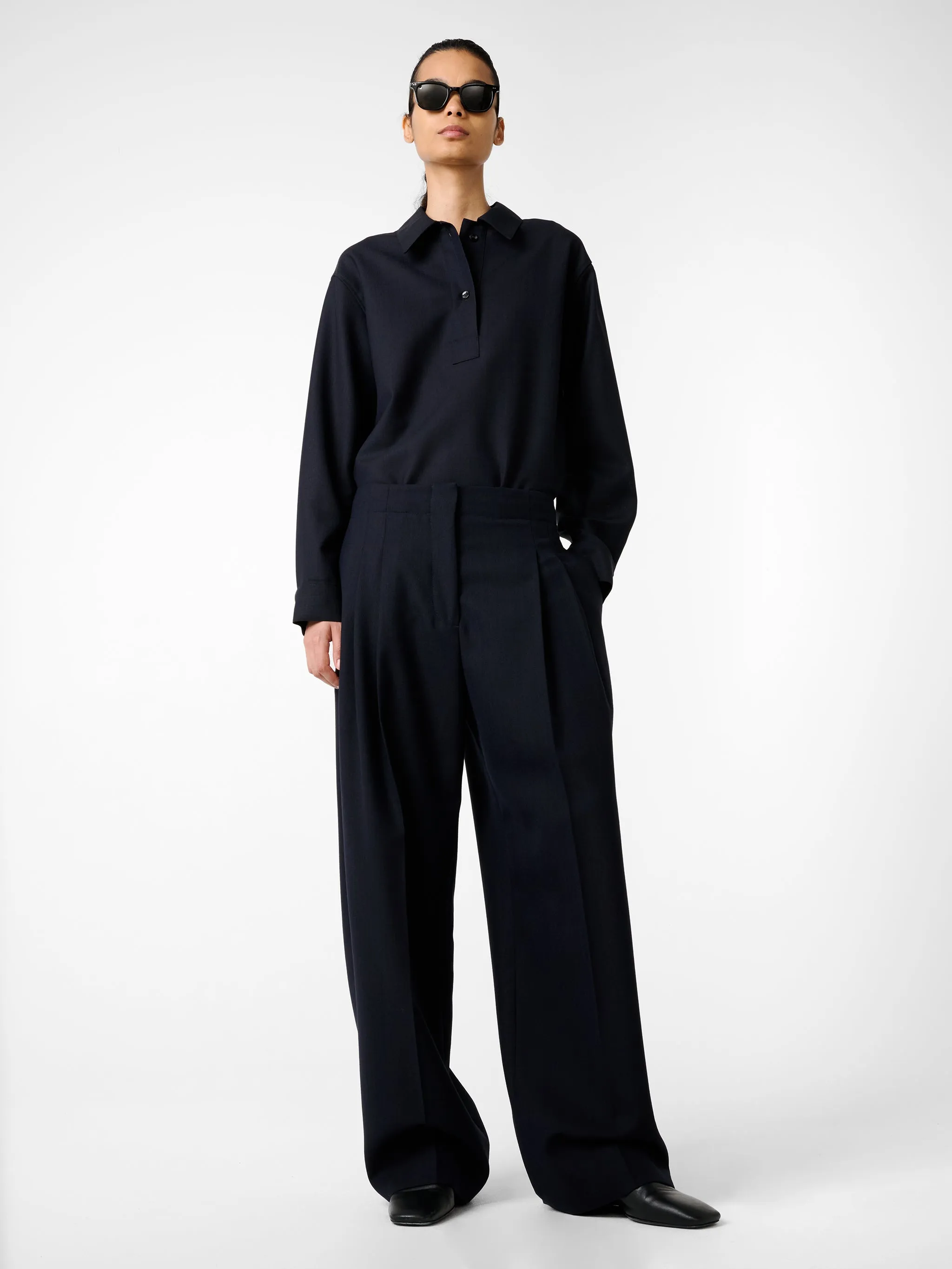 Pinole Shirt in Darkest Navy sold by Studio Nicholson product image thumbnail 4