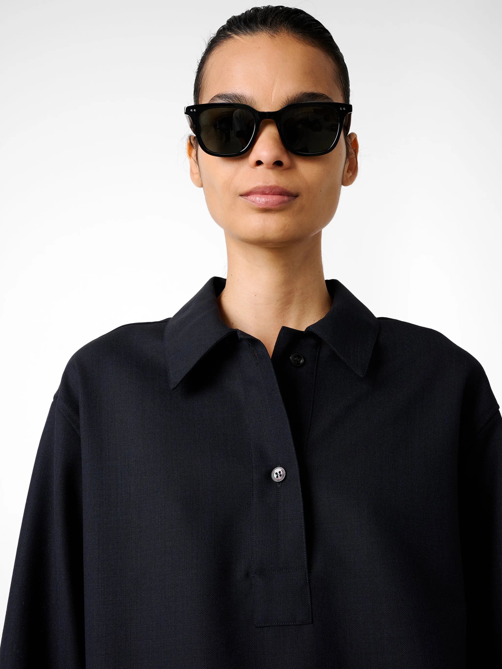 Pinole Shirt in Darkest Navy sold by Studio Nicholson product image thumbnail 5