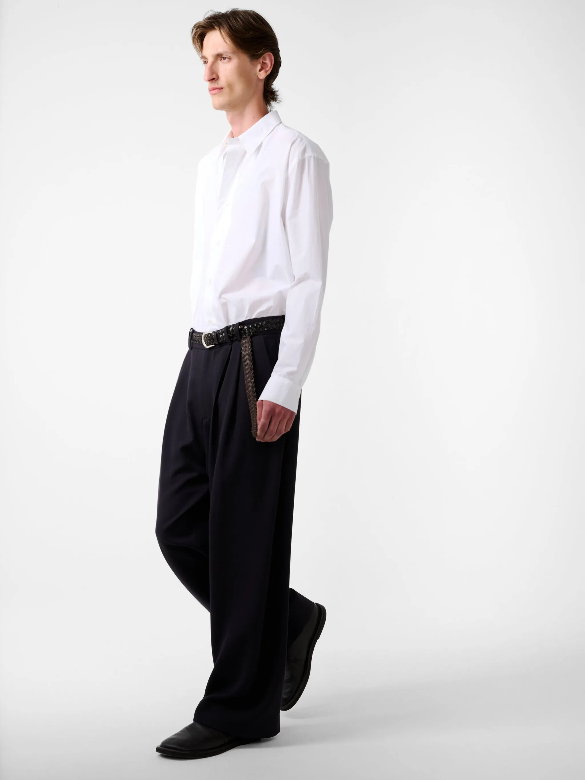Line Pant in Pewter sold by Studio Nicholson