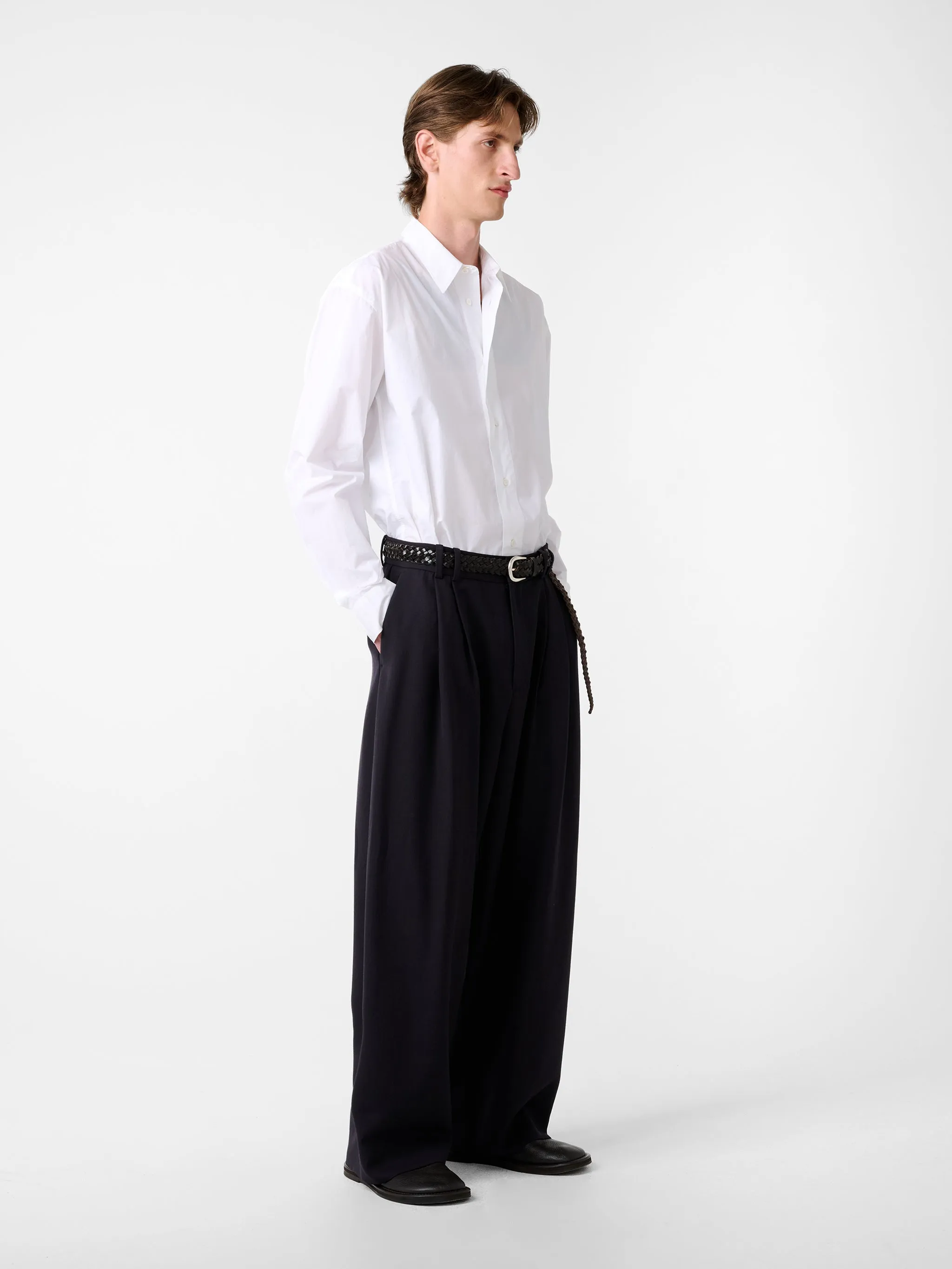 Line Pant in Pewter sold by Studio Nicholson product image thumbnail 3