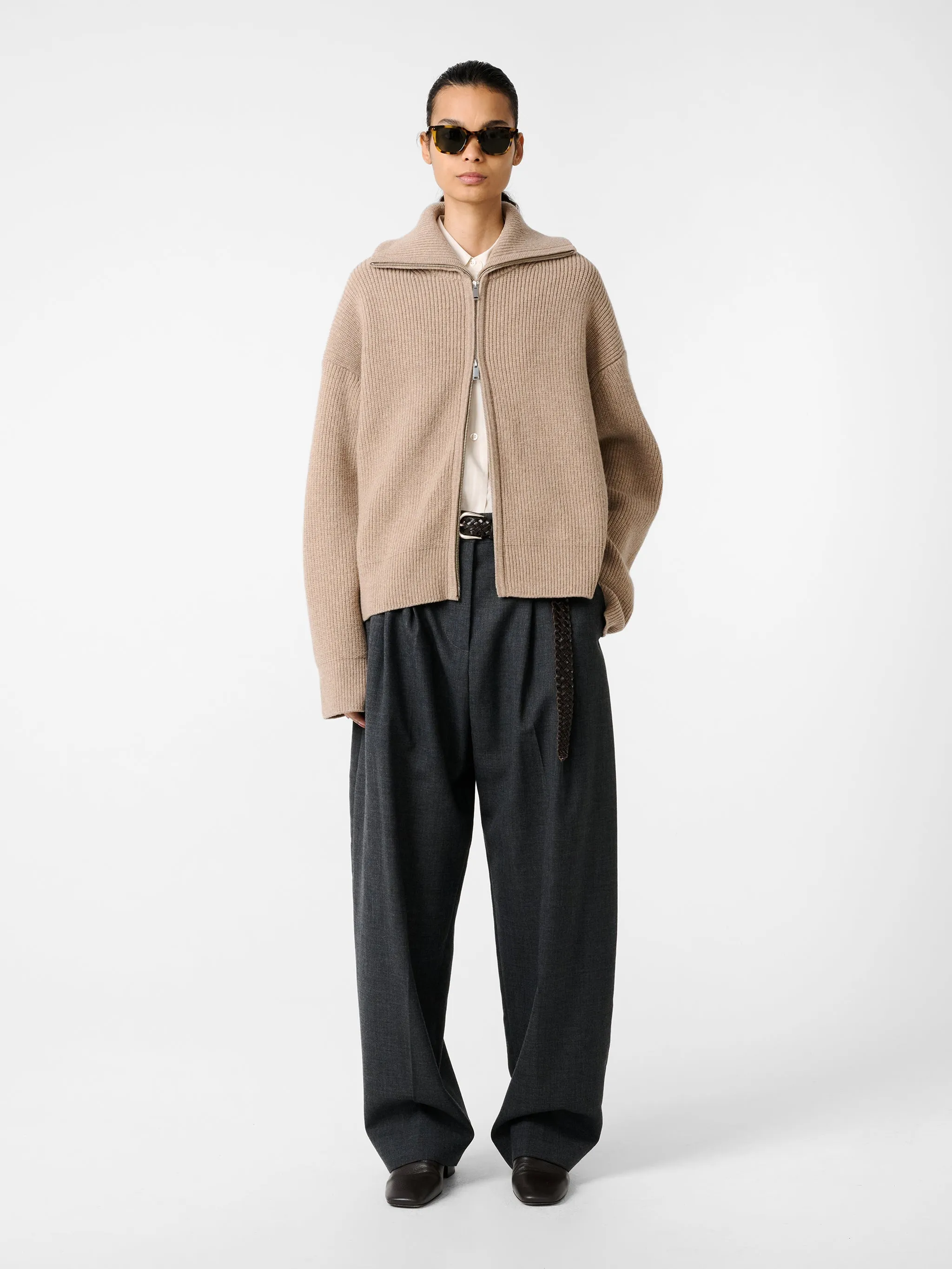 Sandos Knit in Oatmeal sold by Studio Nicholson product image thumbnail 4