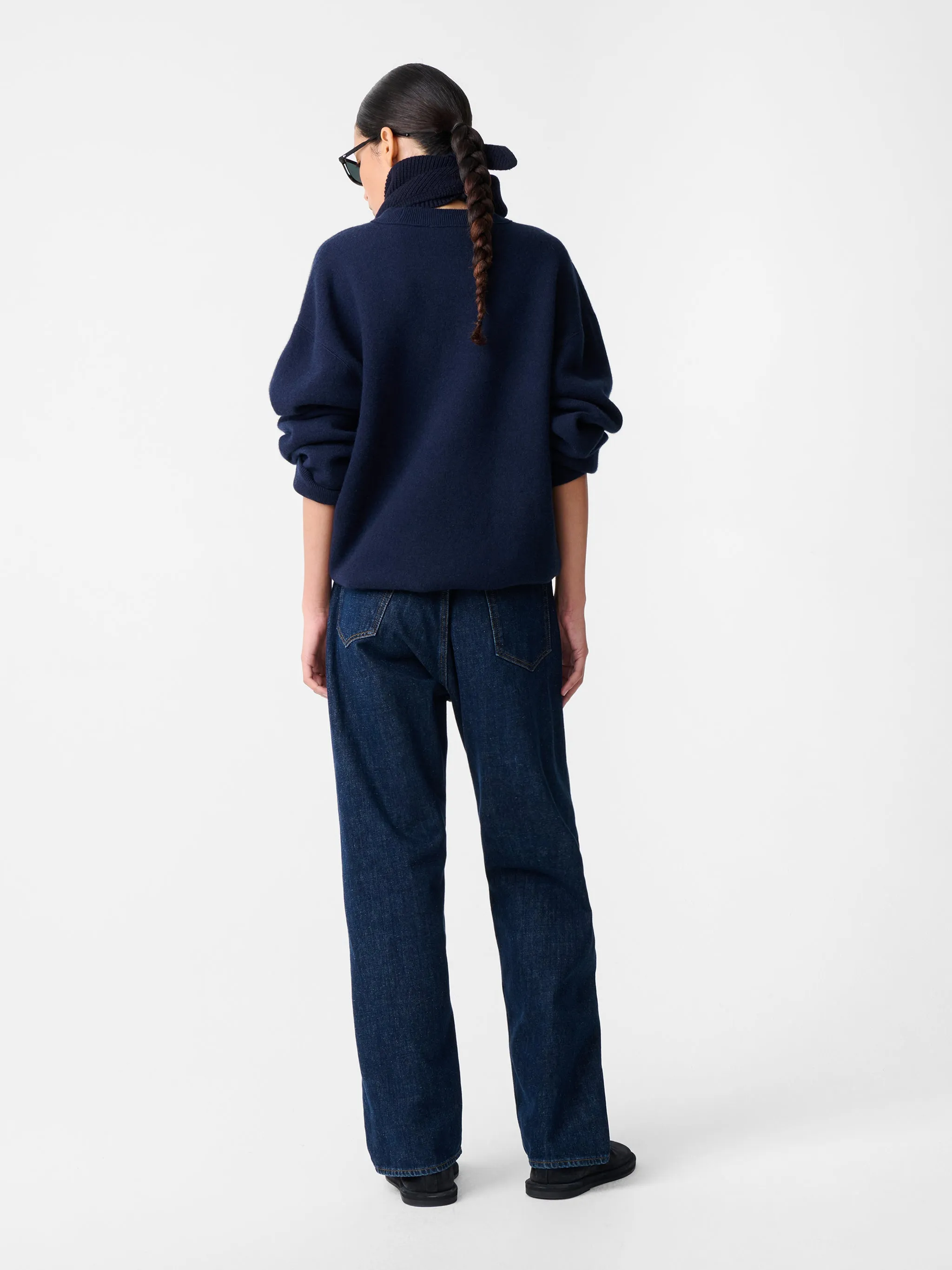 Moray Knit in Dark Navy sold by Studio Nicholson product image thumbnail 5