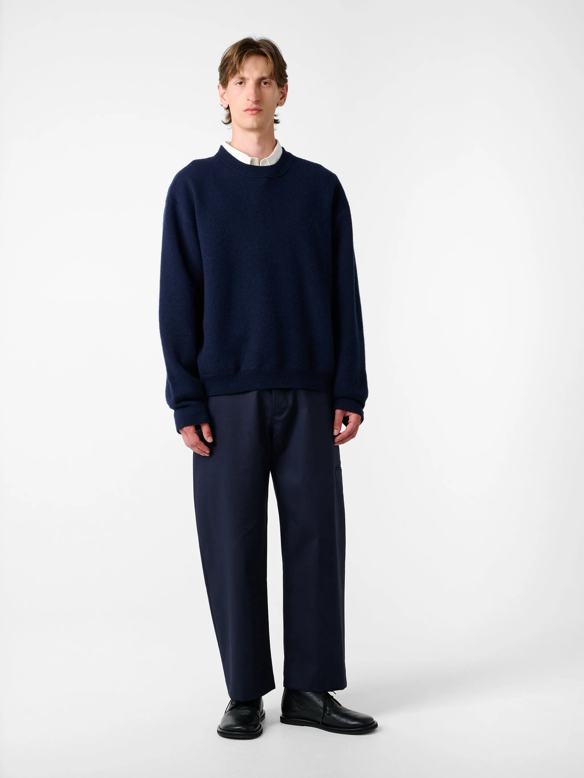 Moray Knit in Dark Navy sold by Studio Nicholson product image thumbnail 4