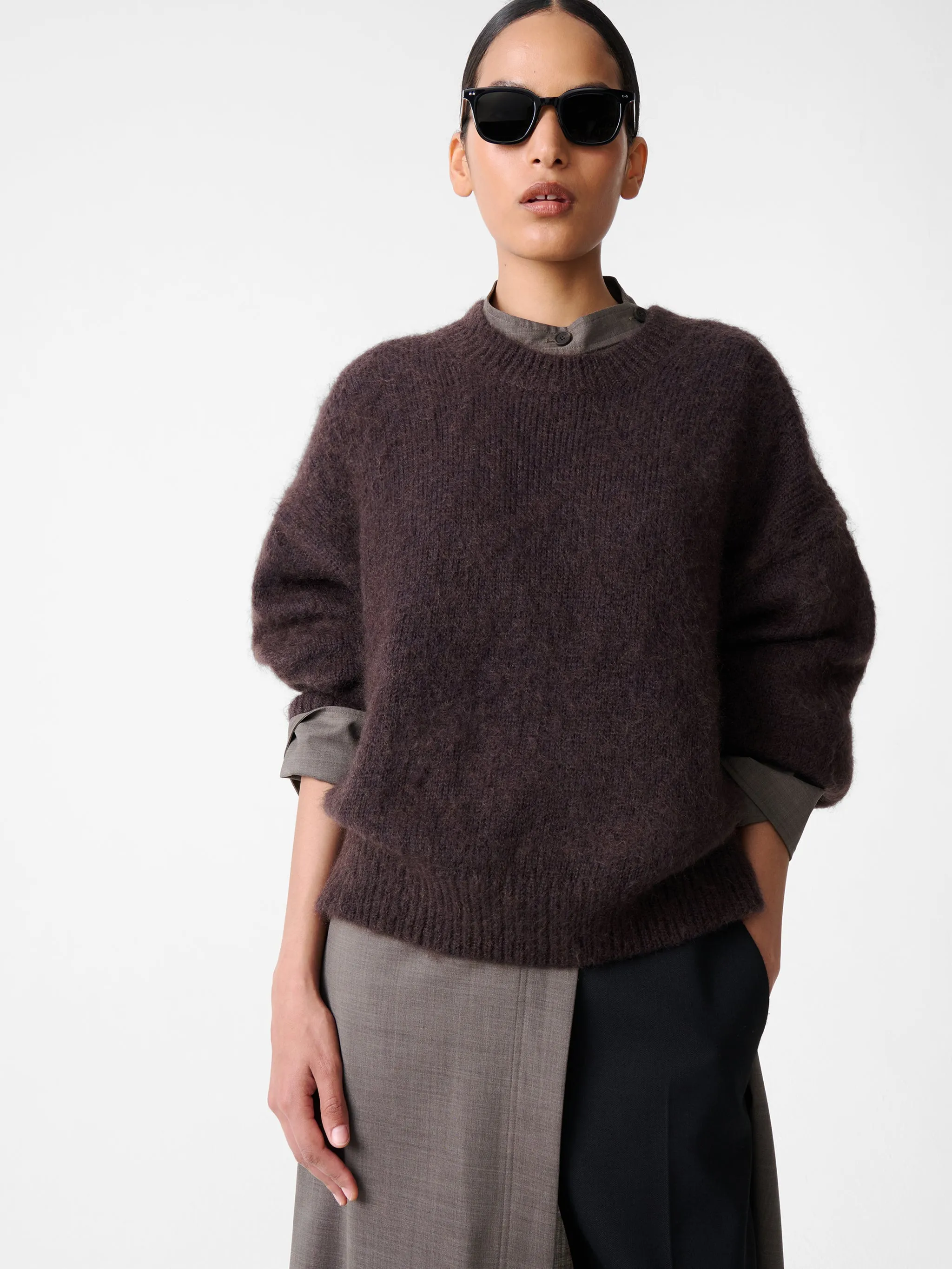 Wynn Knit in Espresso sold by Studio Nicholson product image thumbnail 4
