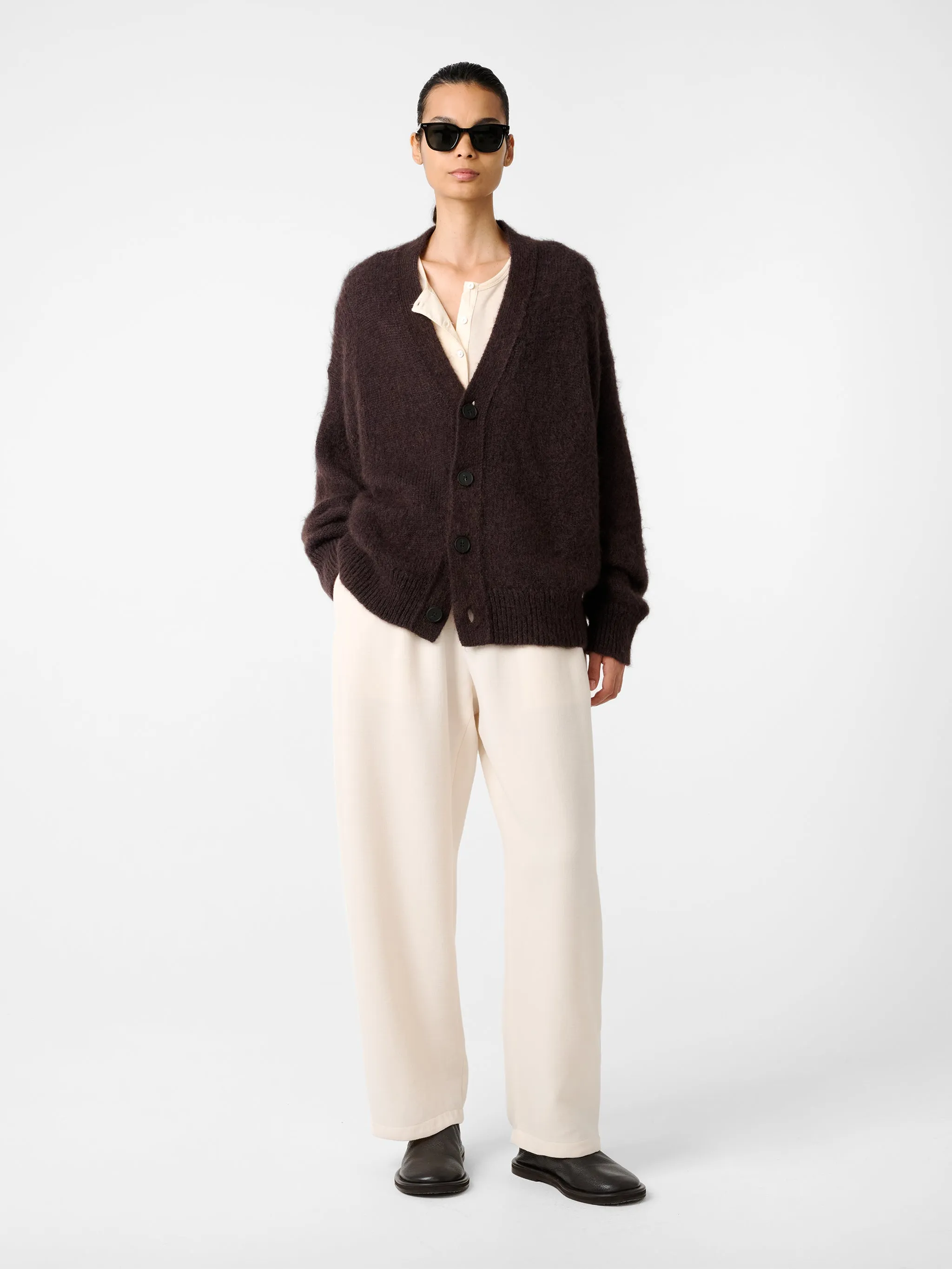 Trey Knit in Espresso sold by Studio Nicholson product image thumbnail 4