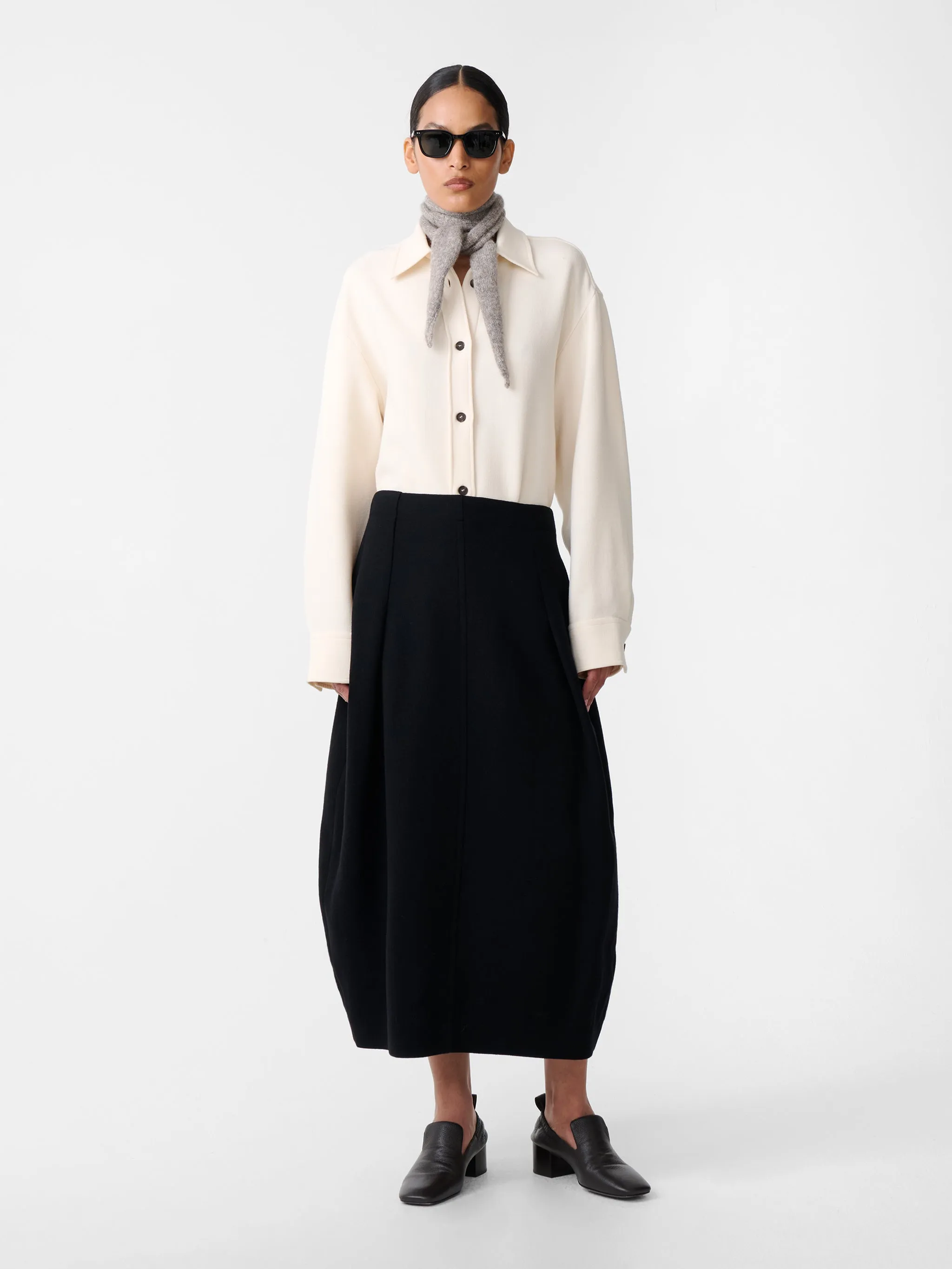 Aru Skirt in Black sold by Studio Nicholson product image thumbnail 2