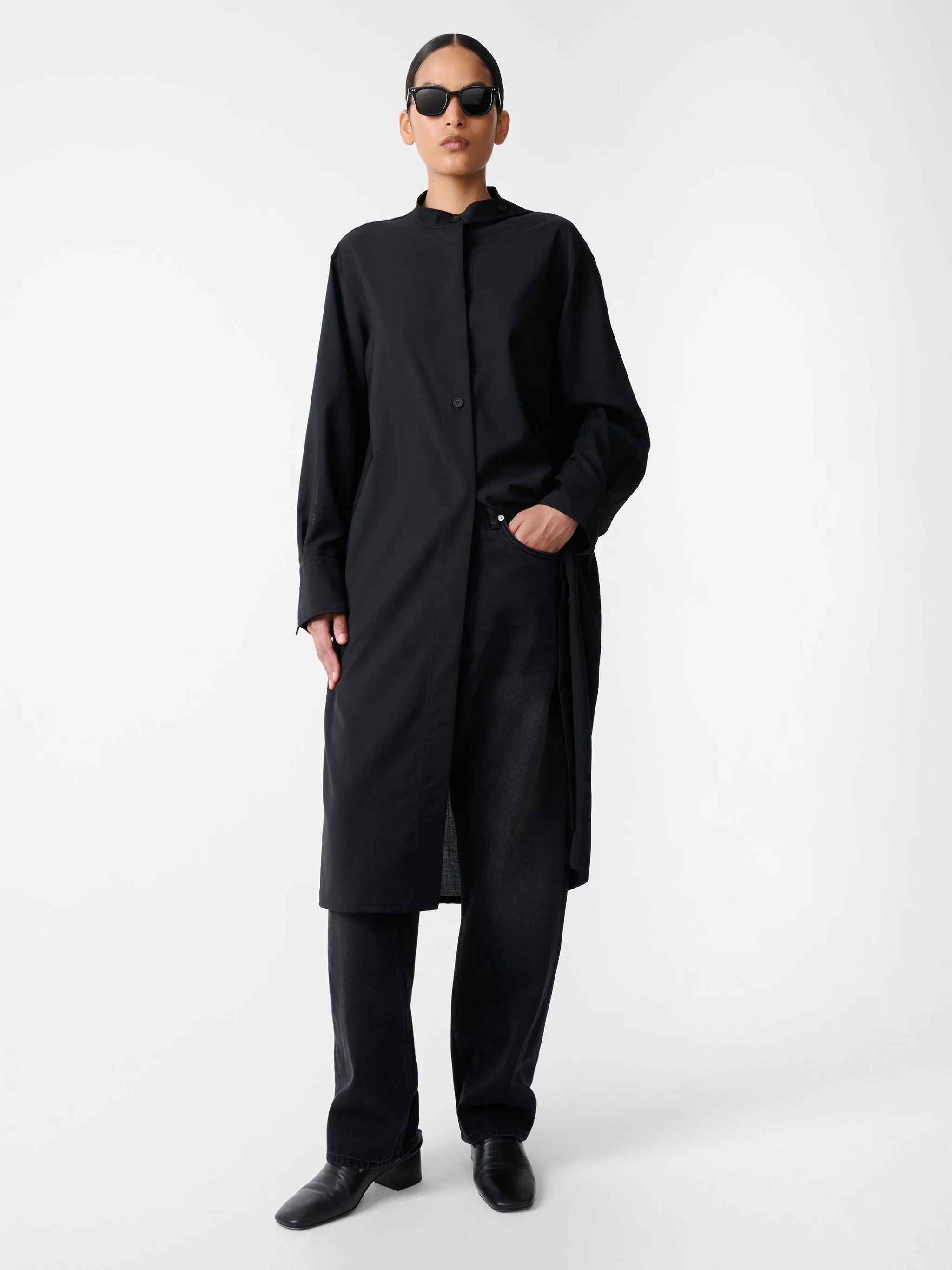 Wheeler Dress in Black sold by Studio Nicholson product image thumbnail 5