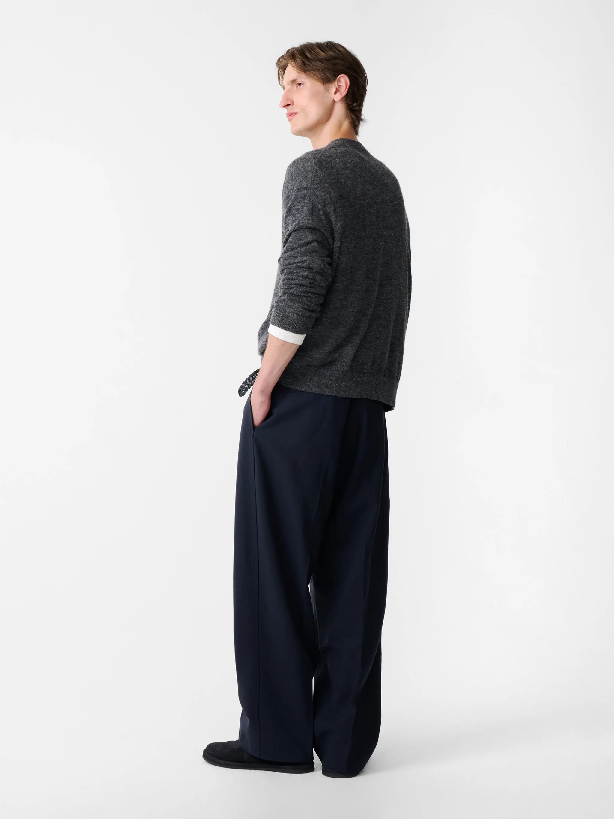 Picco Knit in Charcoal Marl sold by Studio Nicholson product image thumbnail 5