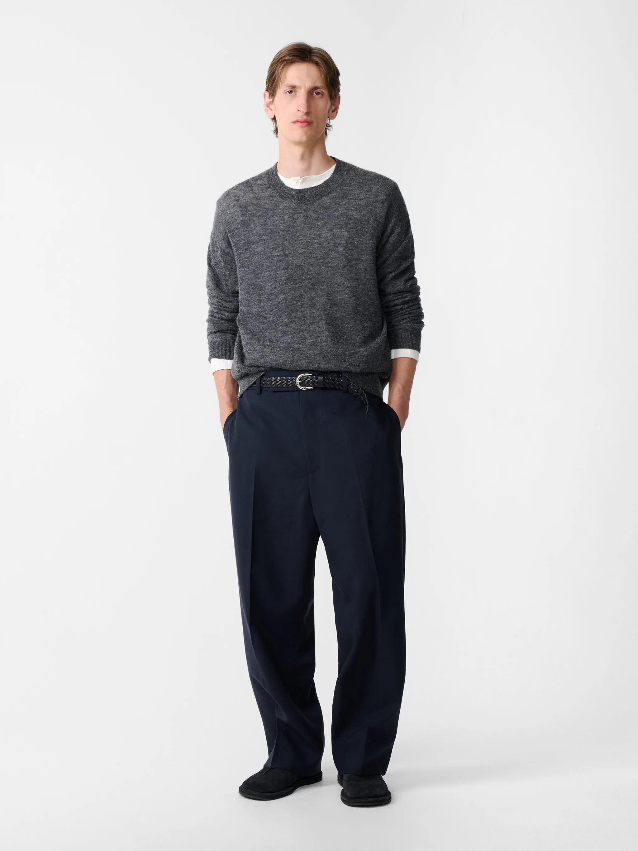 Picco Knit in Charcoal Marl sold by Studio Nicholson product image thumbnail 2