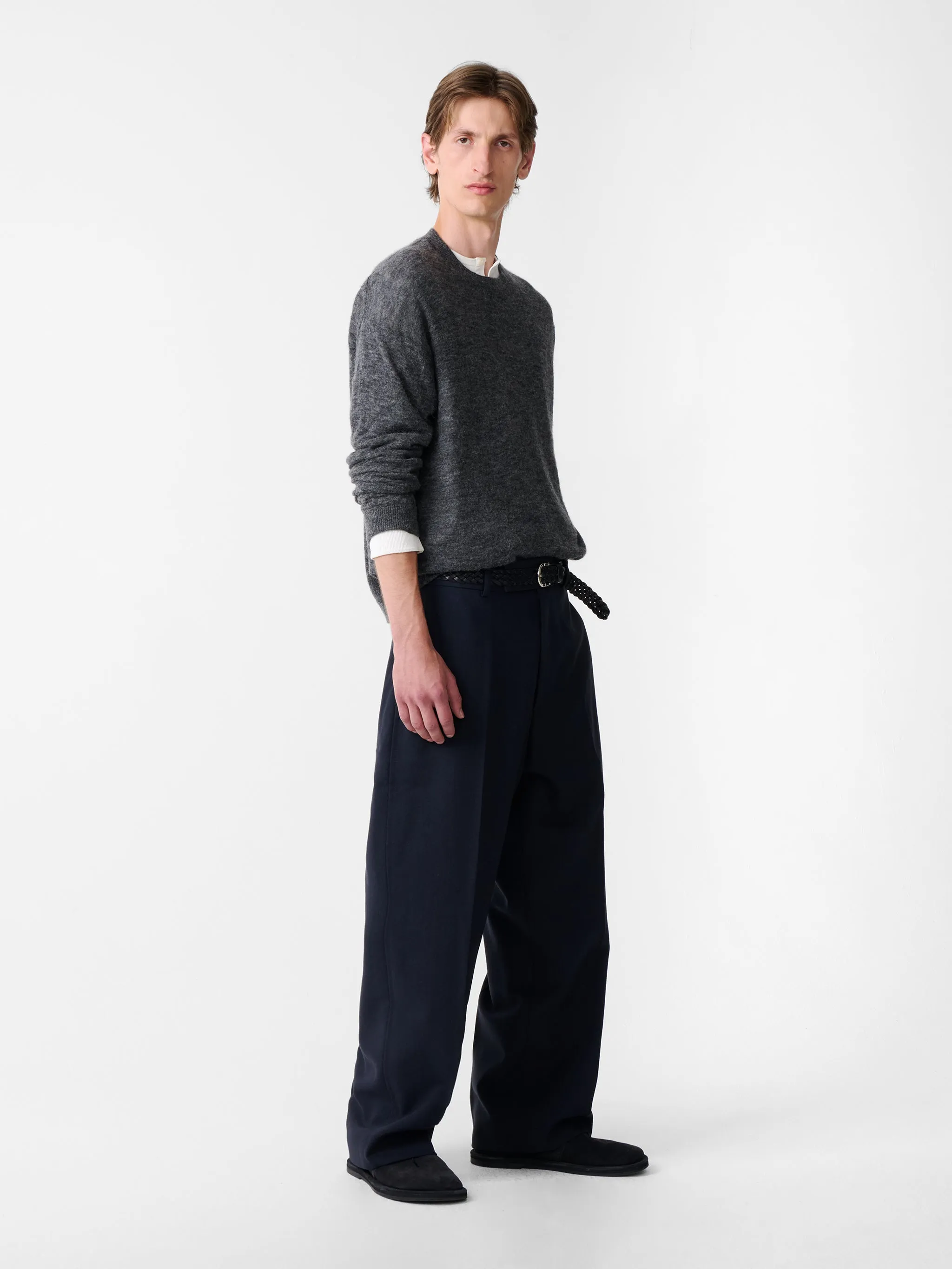 Picco Knit in Charcoal Marl sold by Studio Nicholson product image thumbnail 3