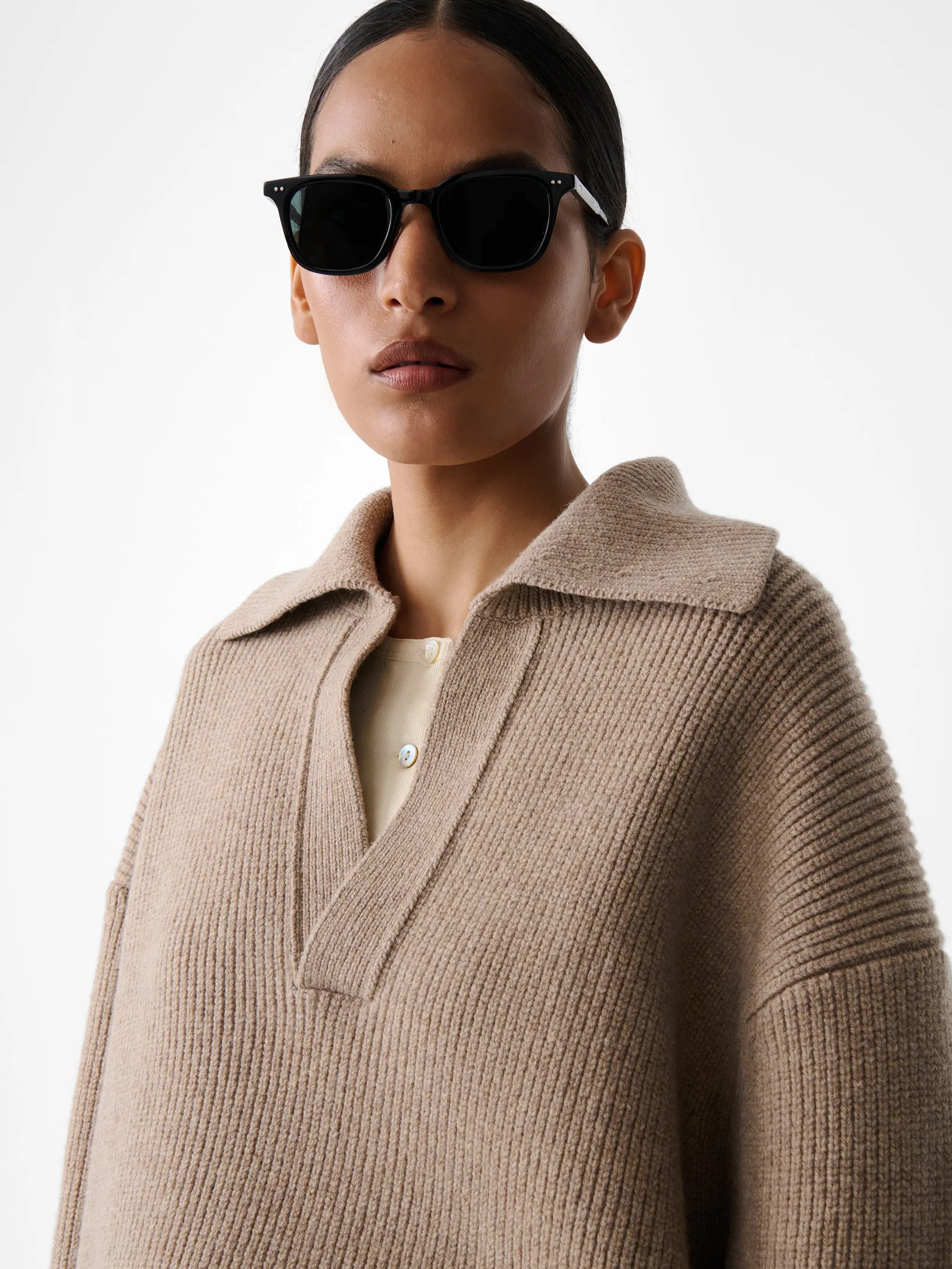 Nash Knit in Oatmeal sold by Studio Nicholson product image thumbnail 4