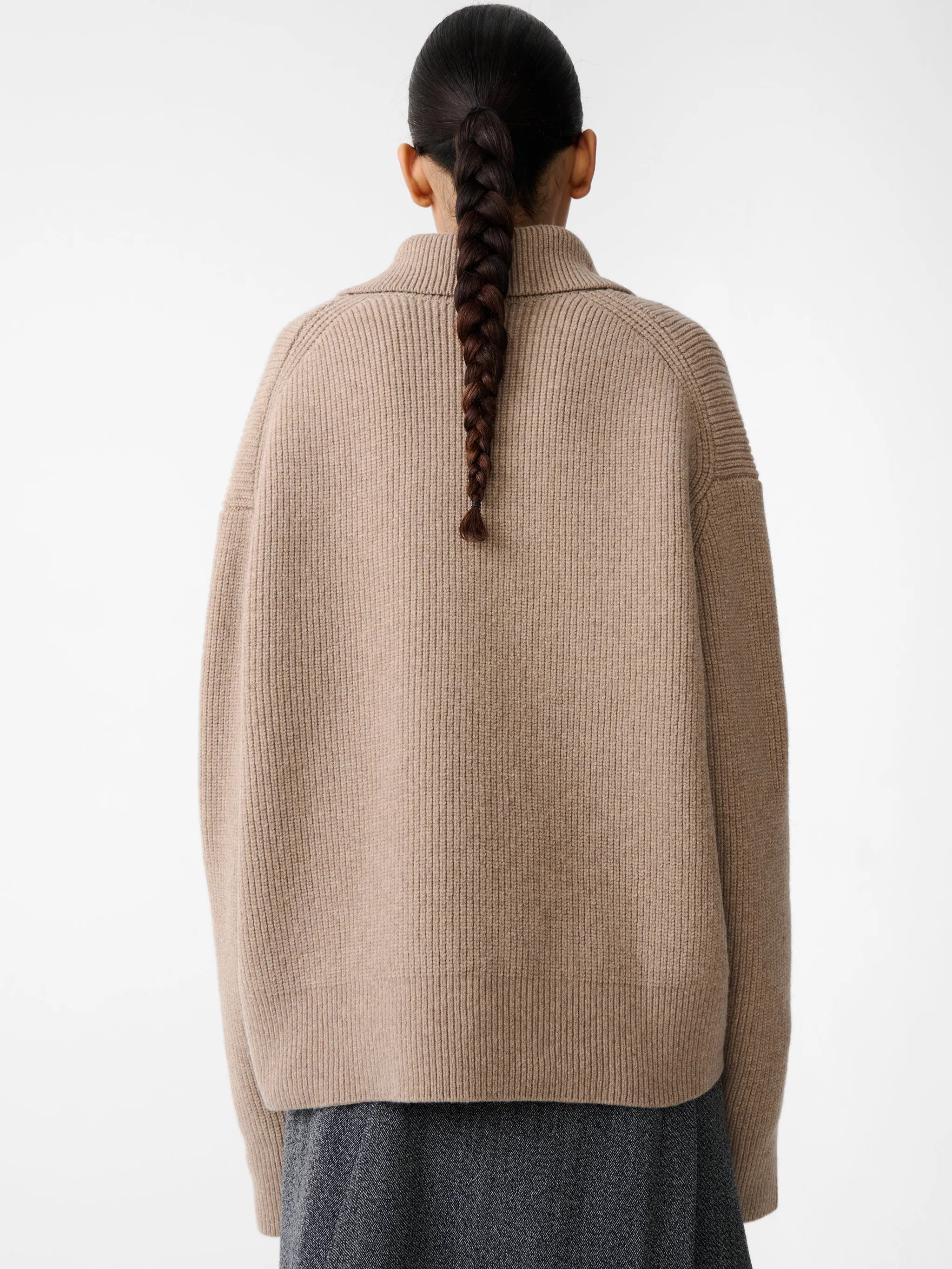 Nash Knit in Oatmeal sold by Studio Nicholson product image thumbnail 5