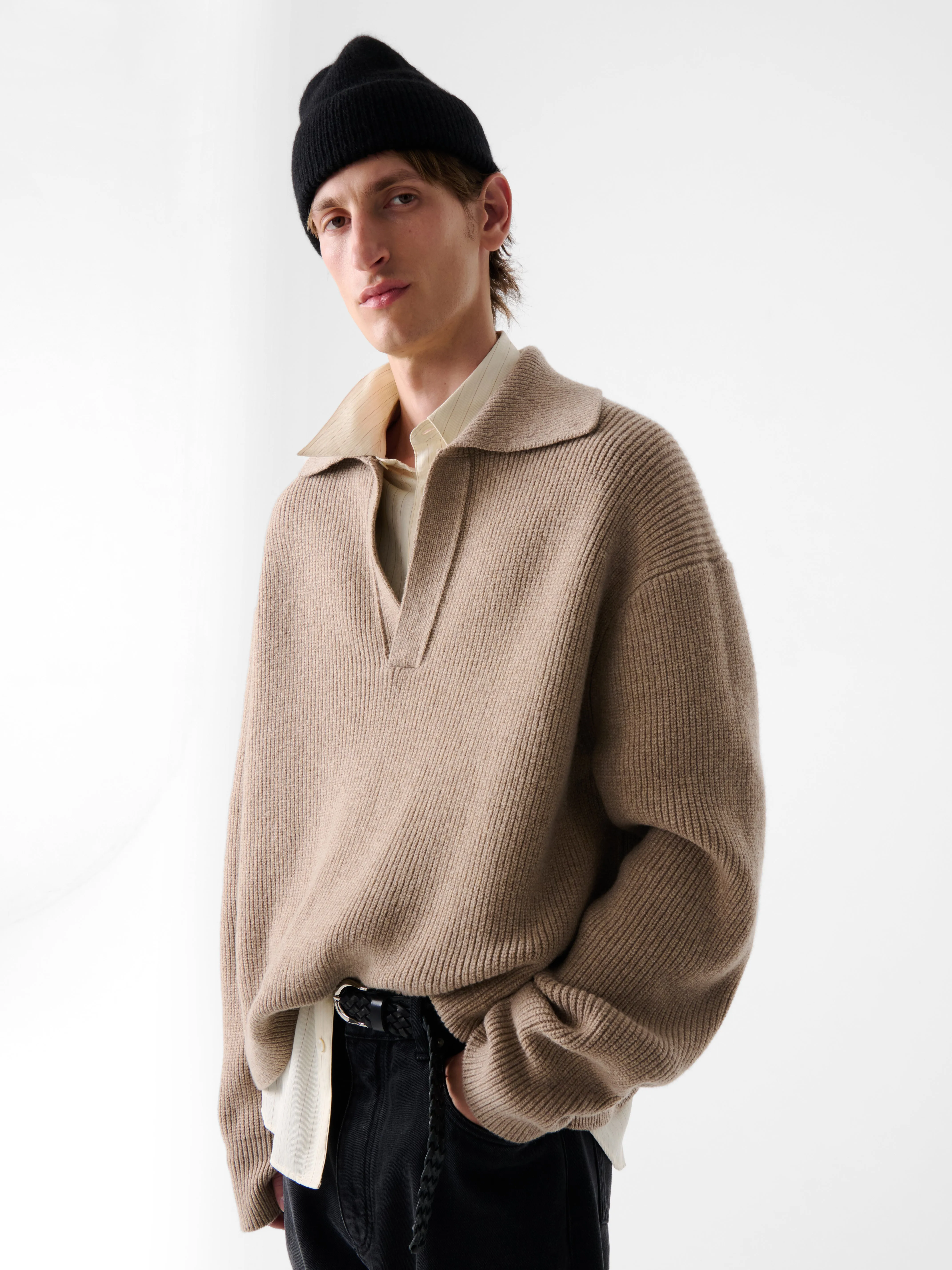 Nash Knit in Oatmeal sold by Studio Nicholson product image thumbnail 2