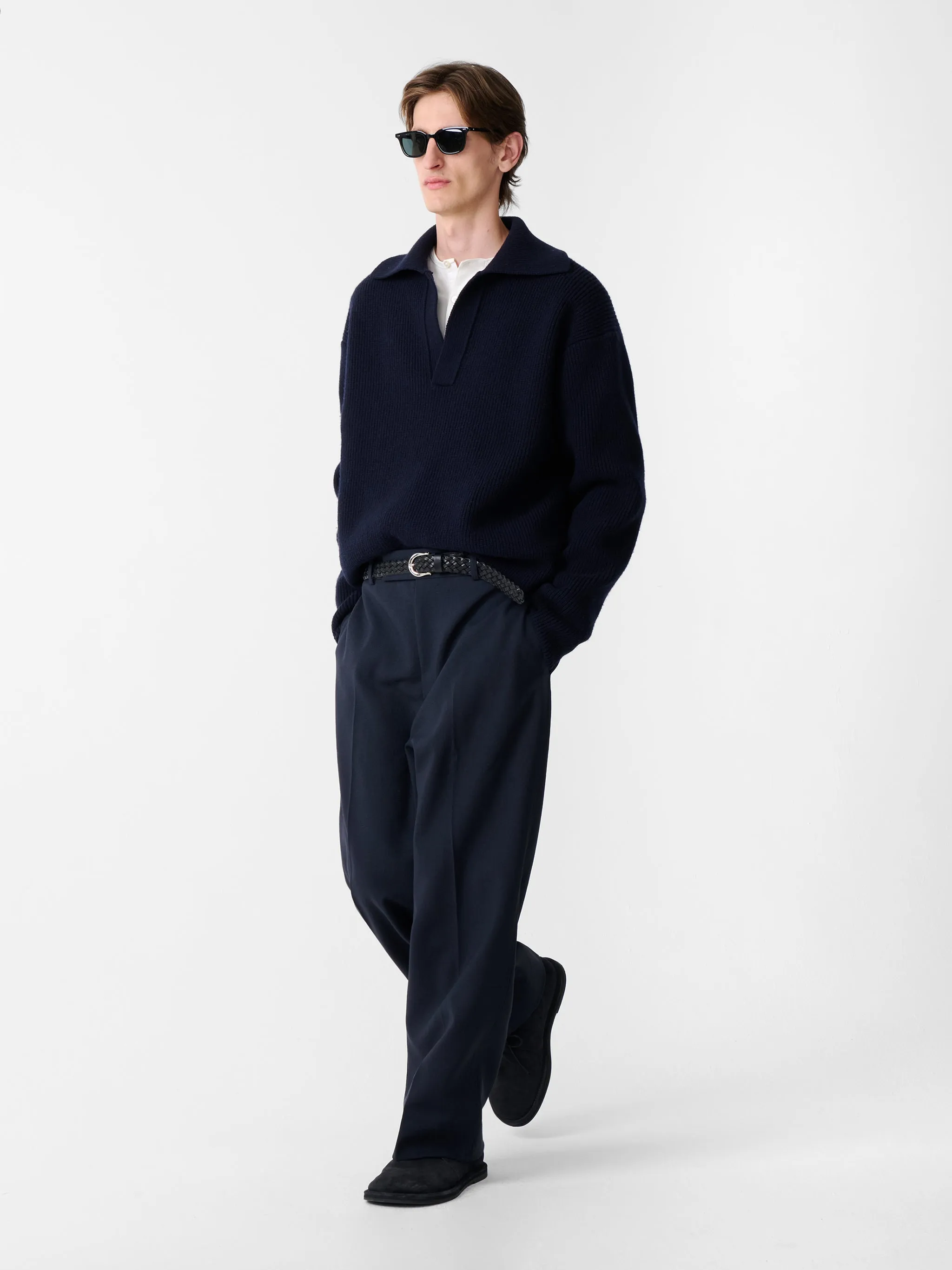 Nash Knit in Darkest Navy sold by Studio Nicholson product image thumbnail 3