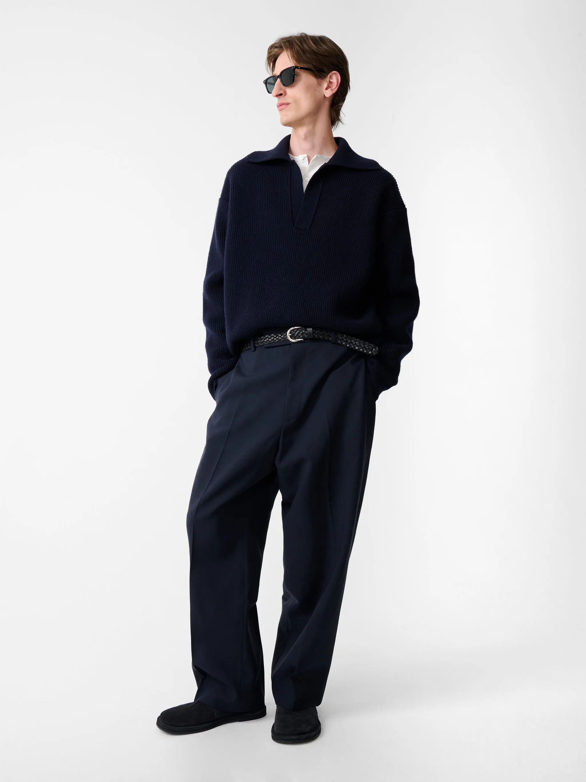 Nash Knit in Darkest Navy sold by Studio Nicholson product image thumbnail 2